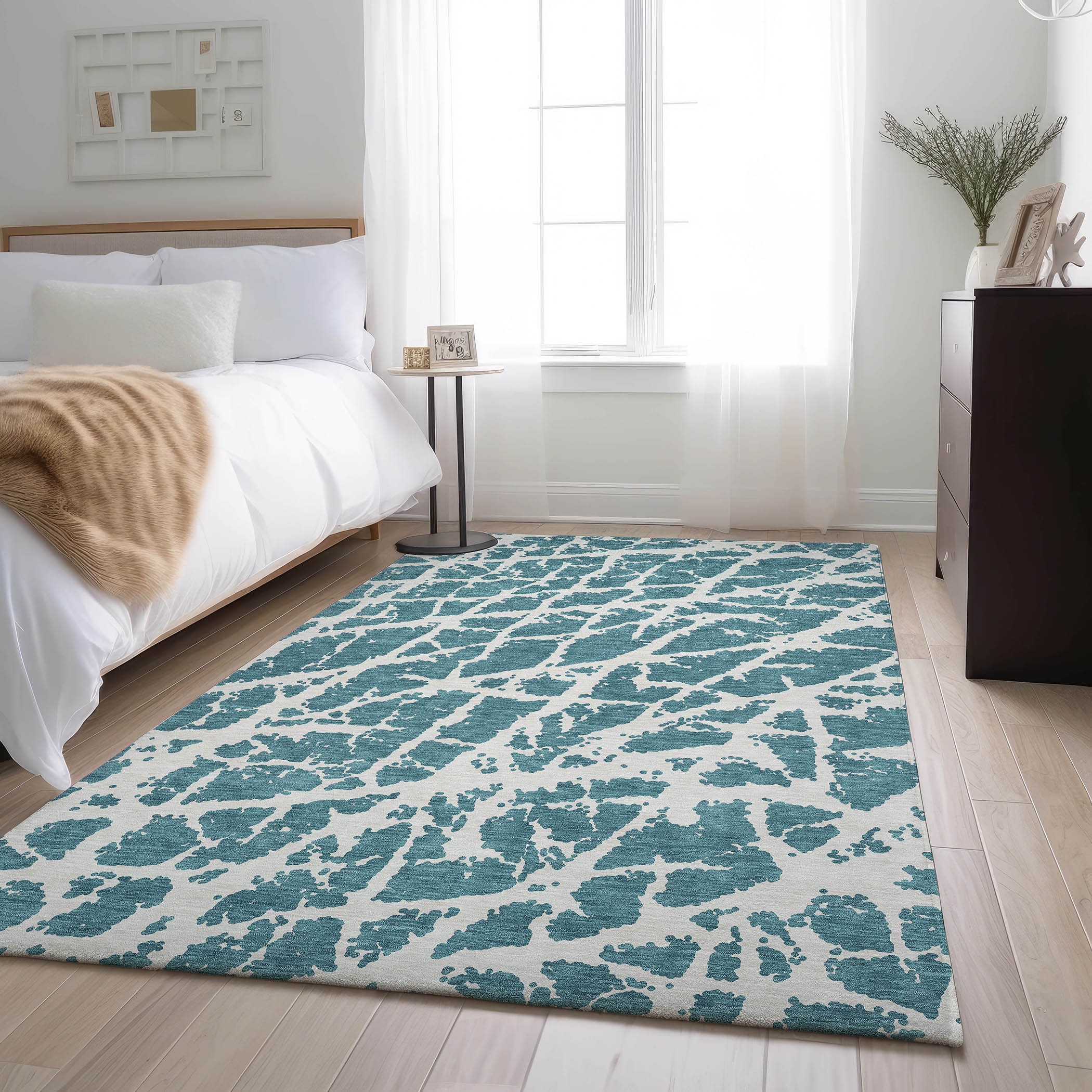 Addison Rugs AMF527NA8X10 Mayfield AMF527NA 8 x 10 (ft) Loomed Polyester Navy Rectangular Indoor Abstract Machine washable Area rug
