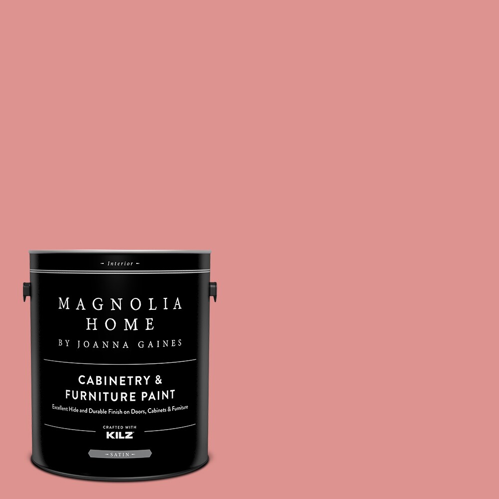 Magnolia Home MAG028-4141123  by Joanna Gaines Satin Pink Lemonade MAG028 Tintable Cabinet Furniture Paint Enamel ( 1-gallon )