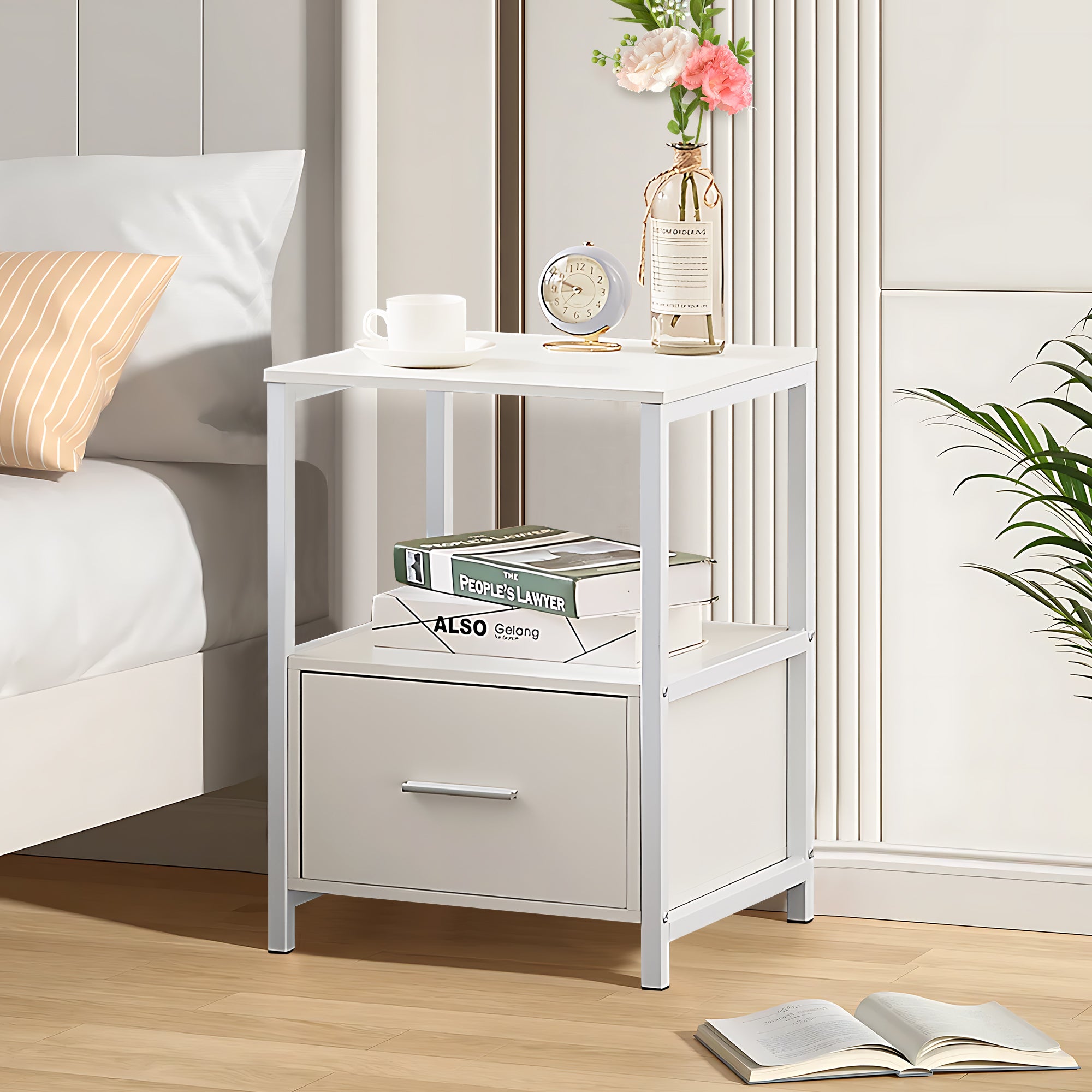 Vecelo LOE-DX-T05-WHITE-A2 nightstands - View #3