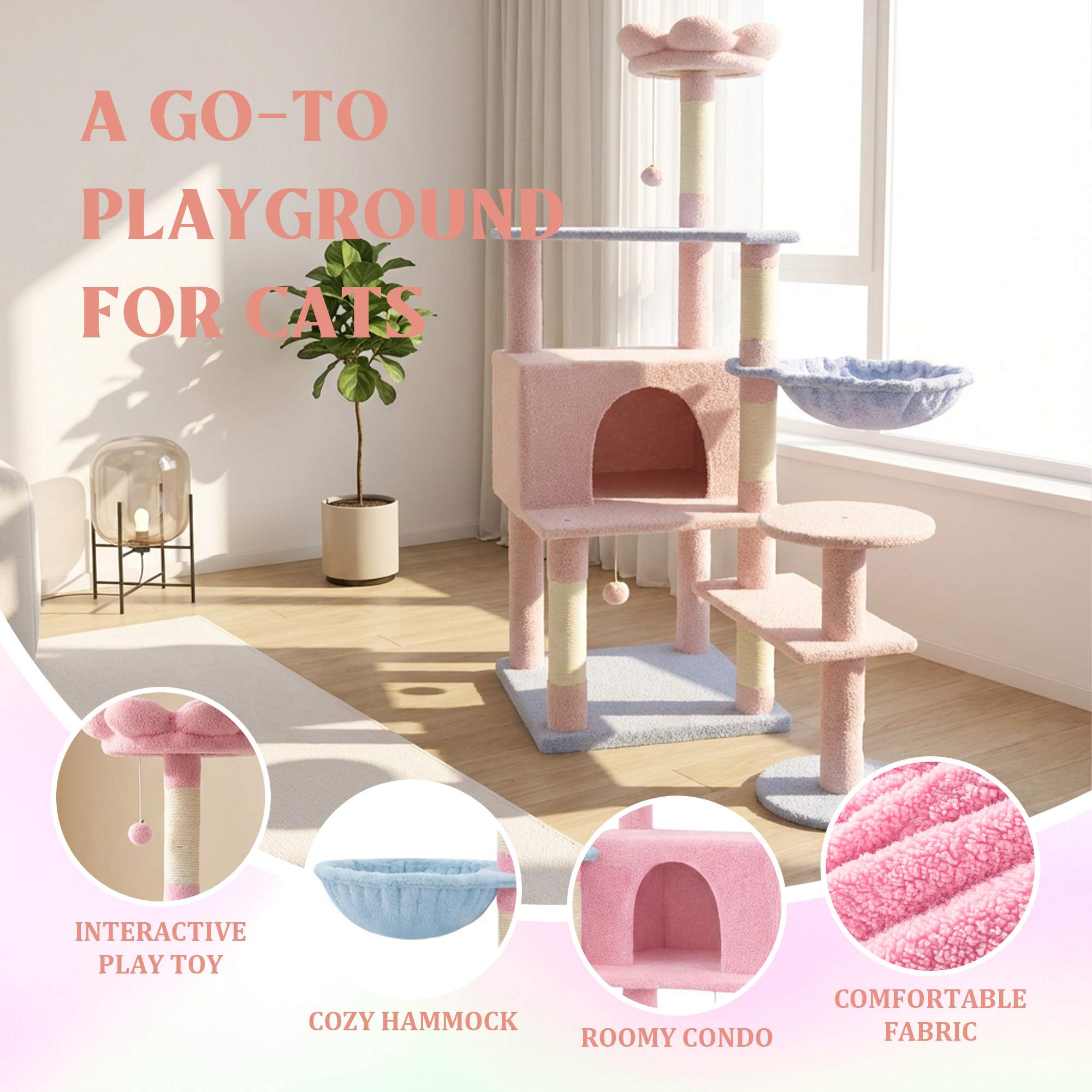 Vynxaria LEXY4446DJCWMPJ108 Cat-Trees - View #7