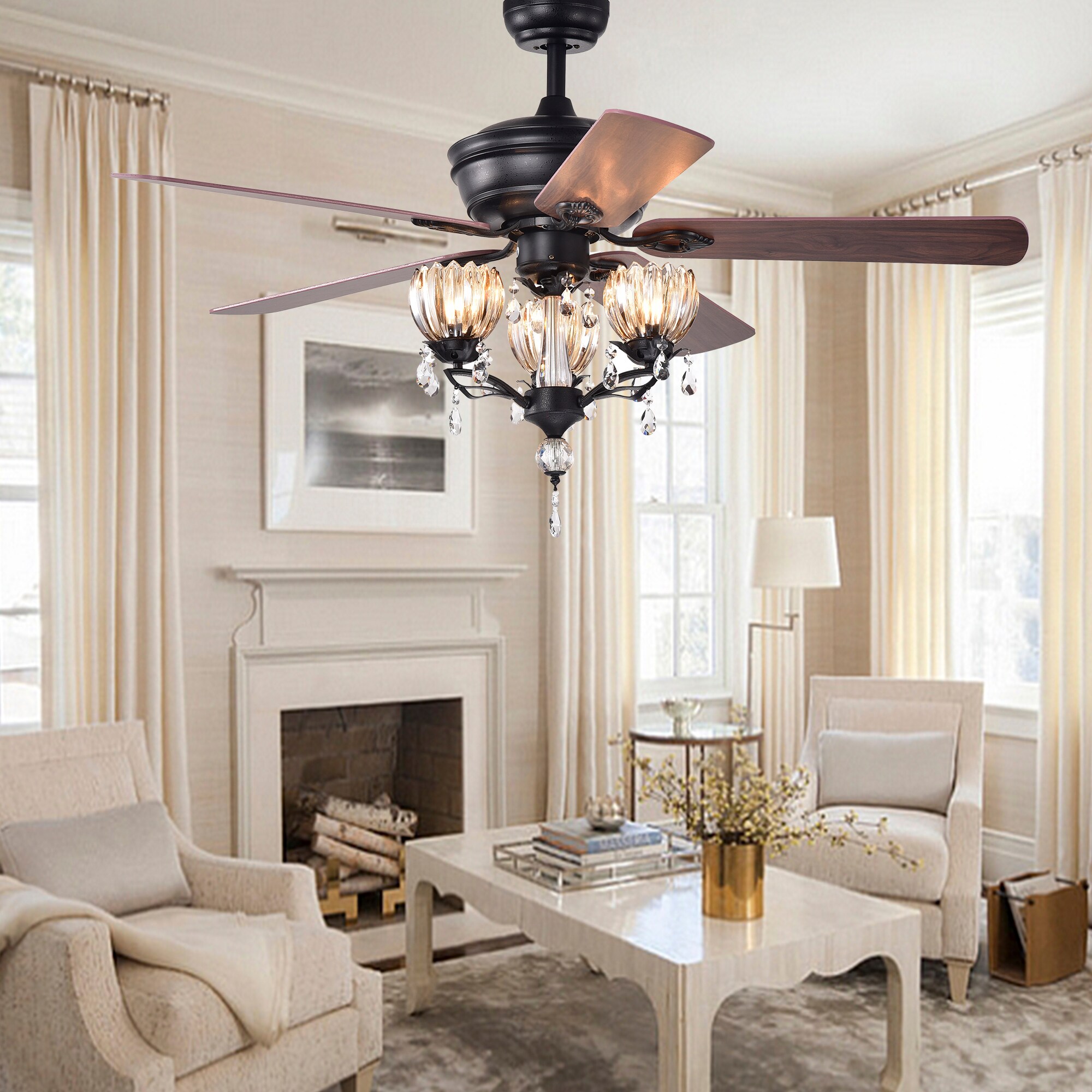 Home Accessories Inc CFL-8394REMO/BL Ceiling-Fans - View #2