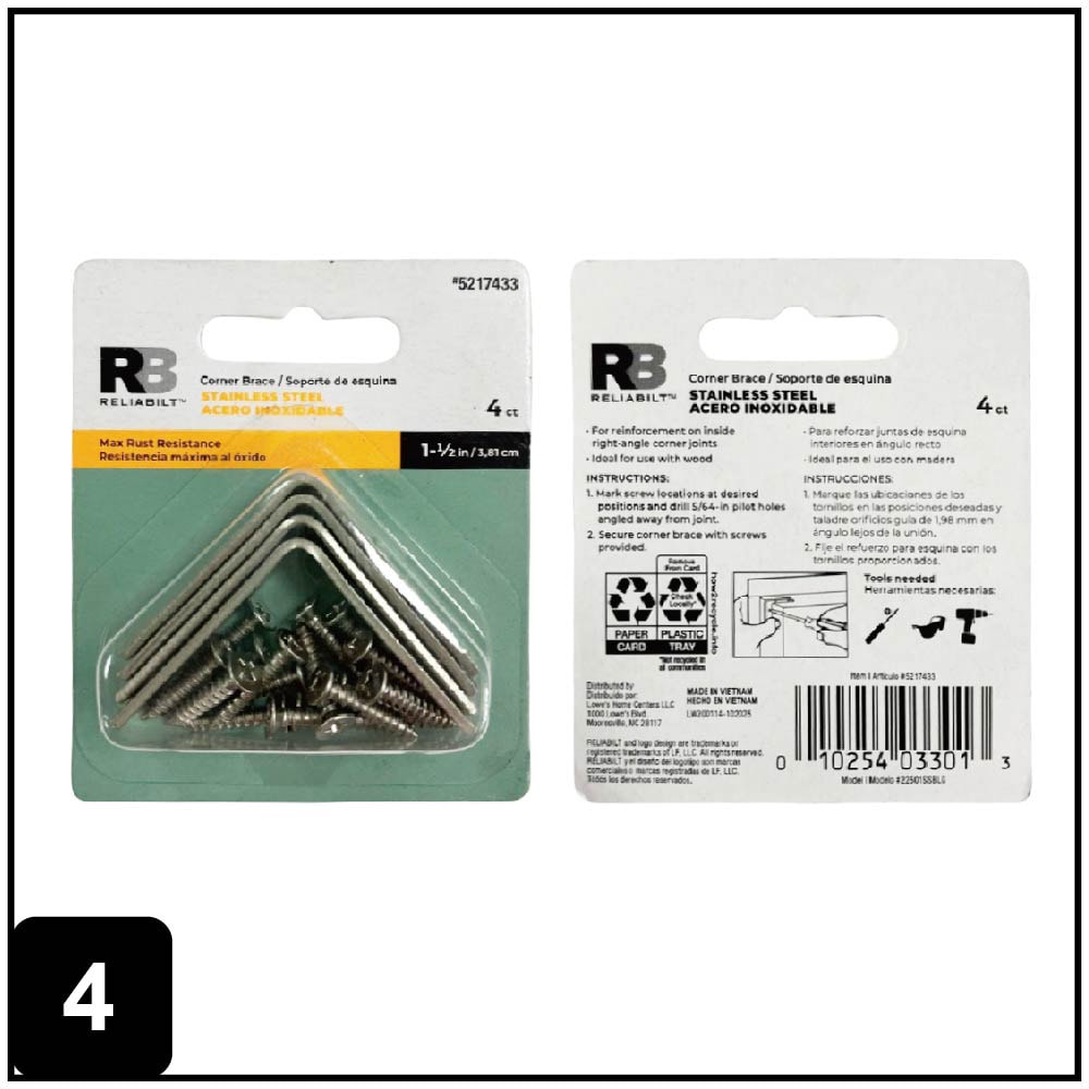 RELIABILT 22501SSBLG Mending-Plates-Brackets-Braces - View #4