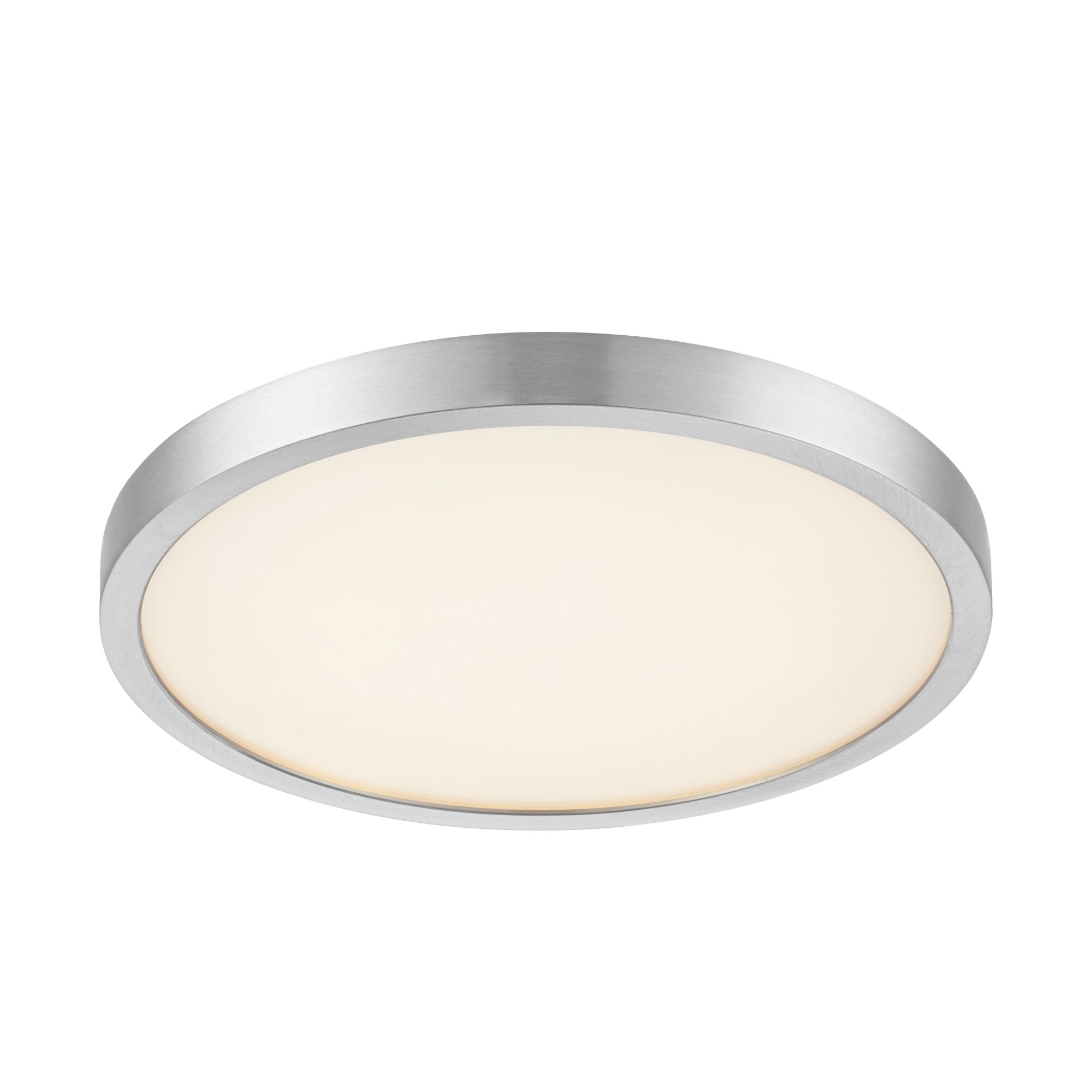 Project Source 1-Light 10-in Brushed Nickel LED Flush Mount Light ENERGY  STAR (2-Pack) in the Flush Mount Lighting department at