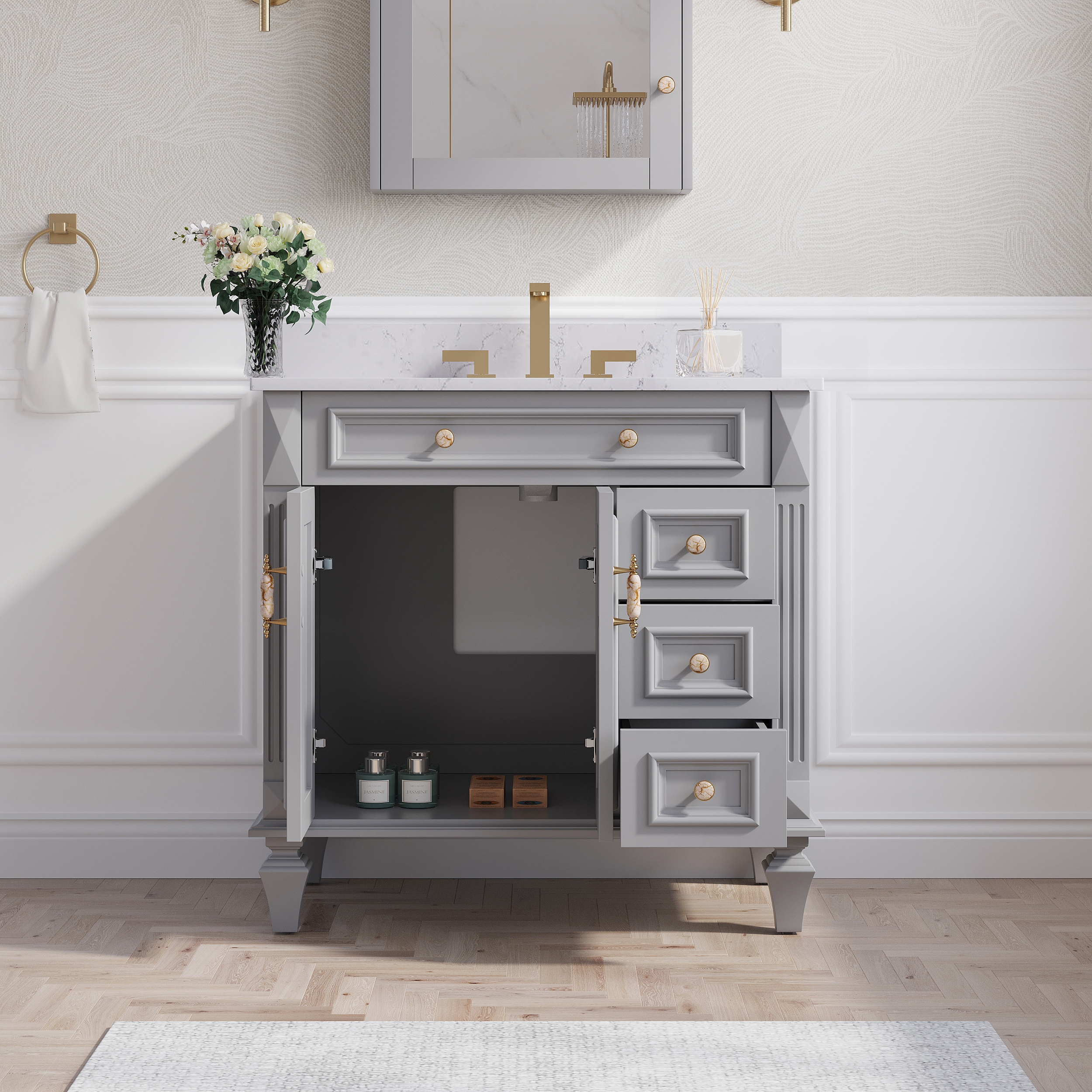 Forclover MF01-36TG Bath-Vanity-Combo - View #6