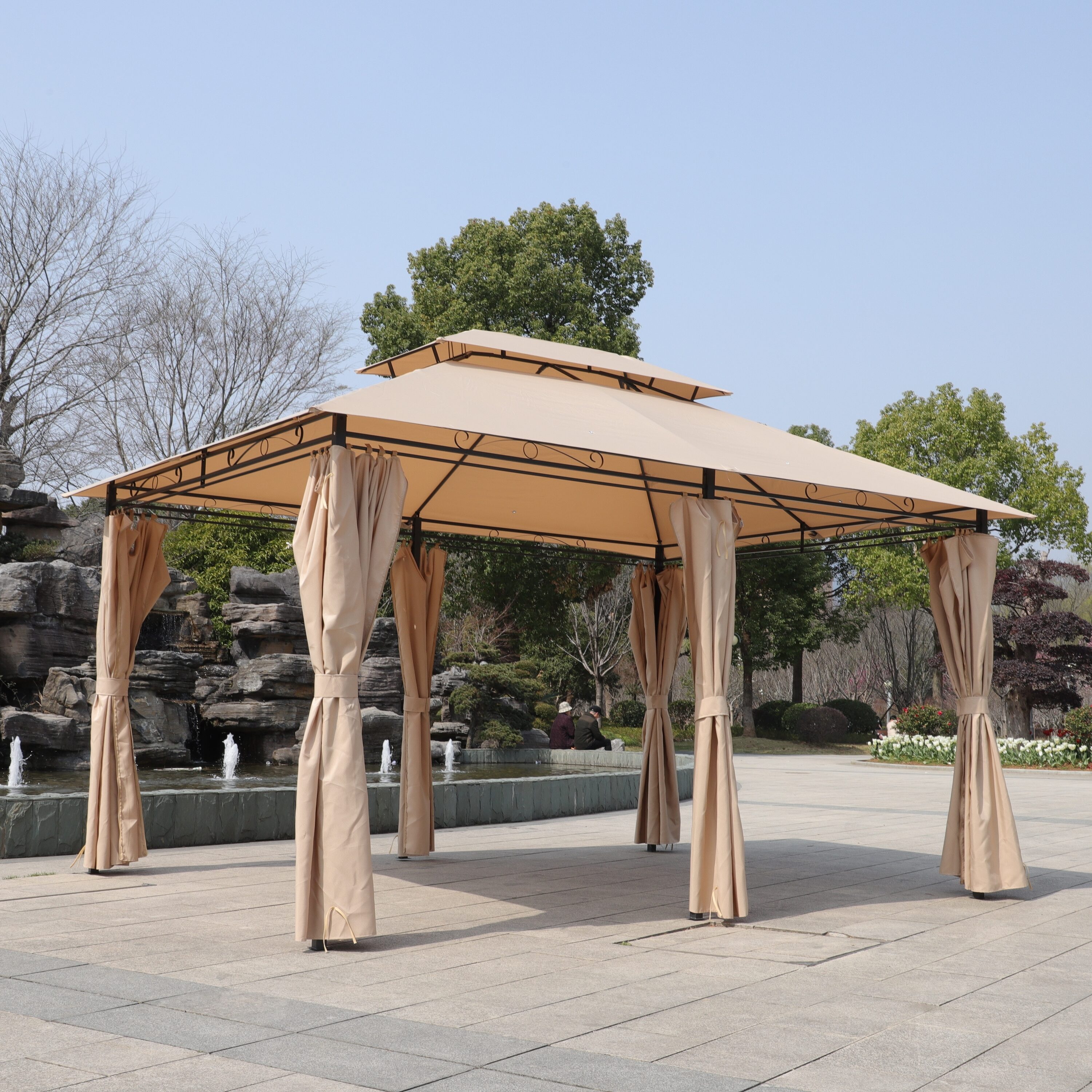 CASAINC CA015G-A Wood-Resin-Gazebos - View #3