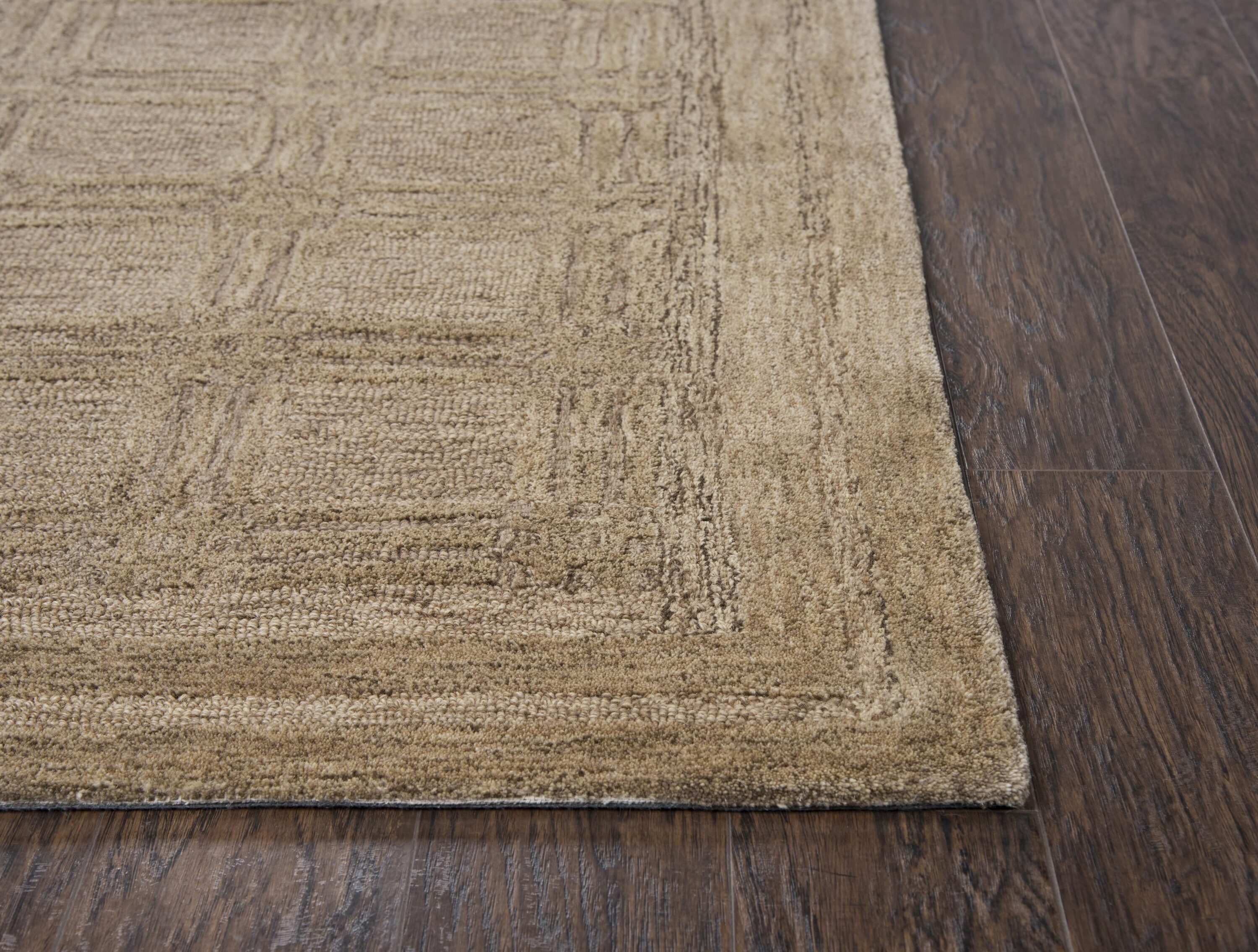 Emerson 5' x 8' Brown Hand-Tufted Wool Area Rug