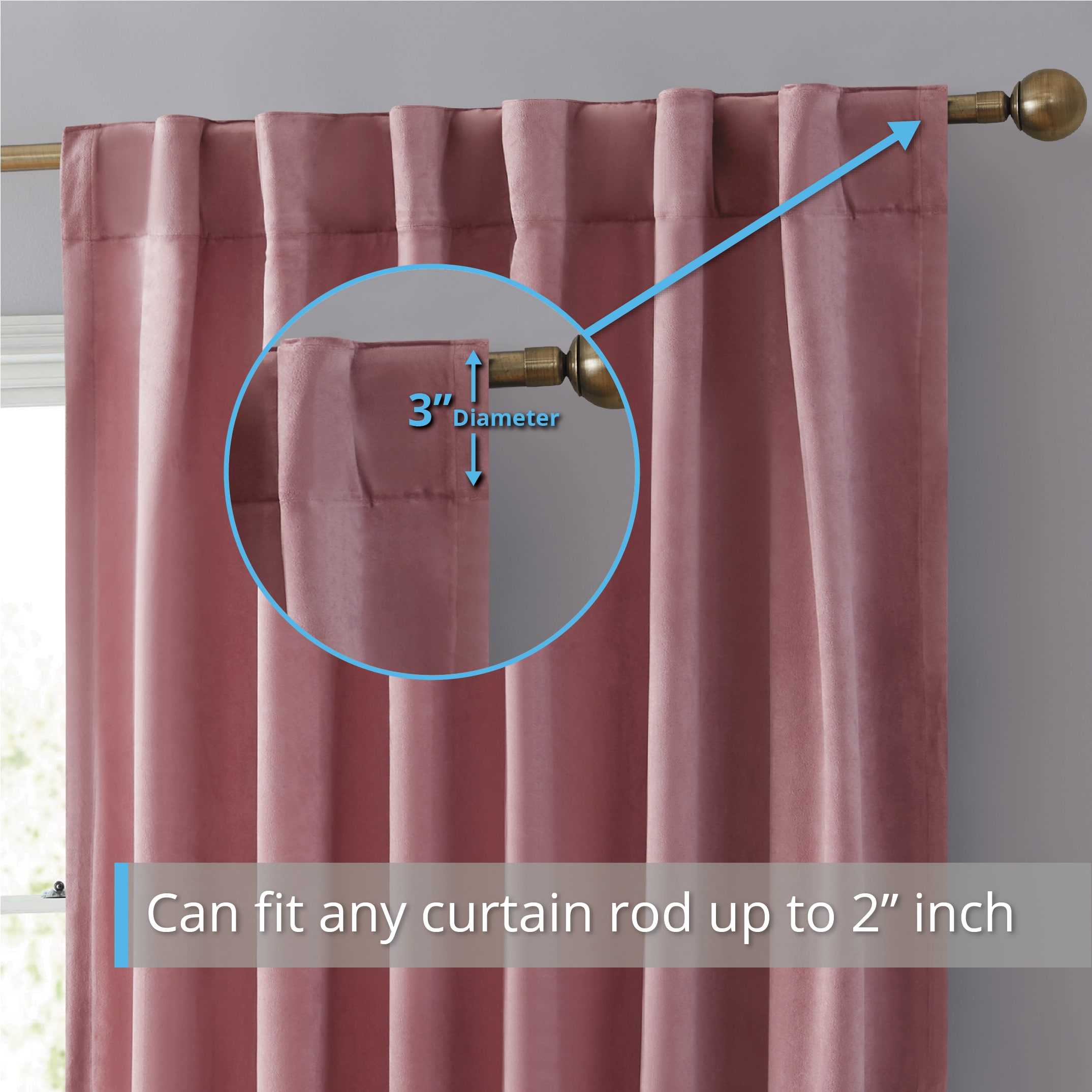 HLC.me LPZ-72BLSH curtains - View #3