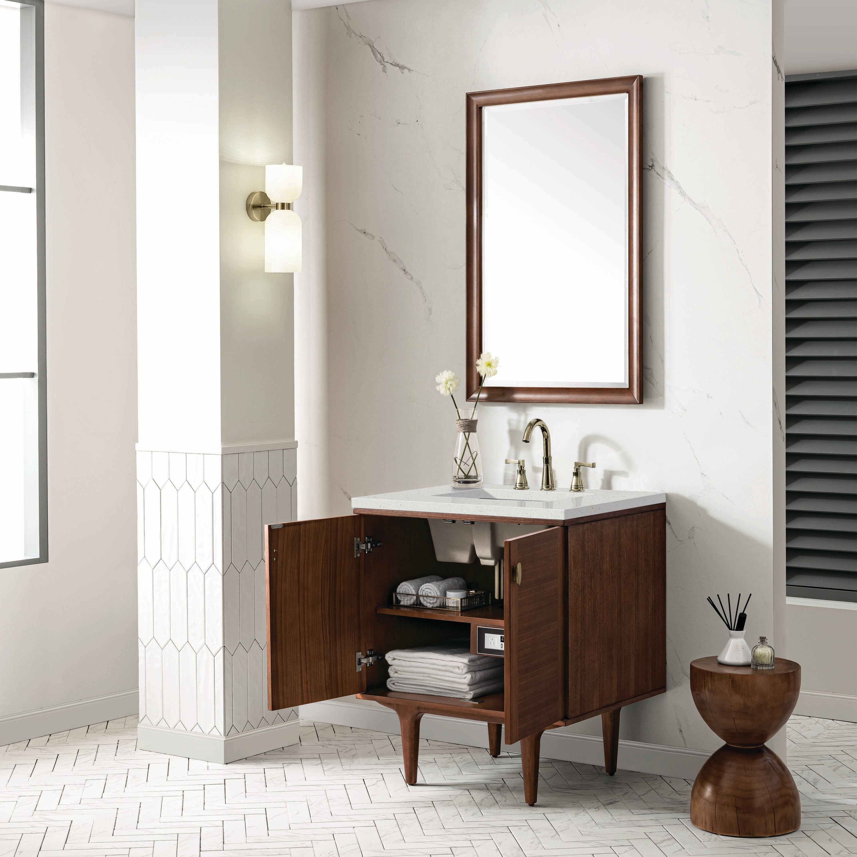 James Martin Vanities 670-V30-WLT-3LDL Bath-Vanity-Combo - View #6