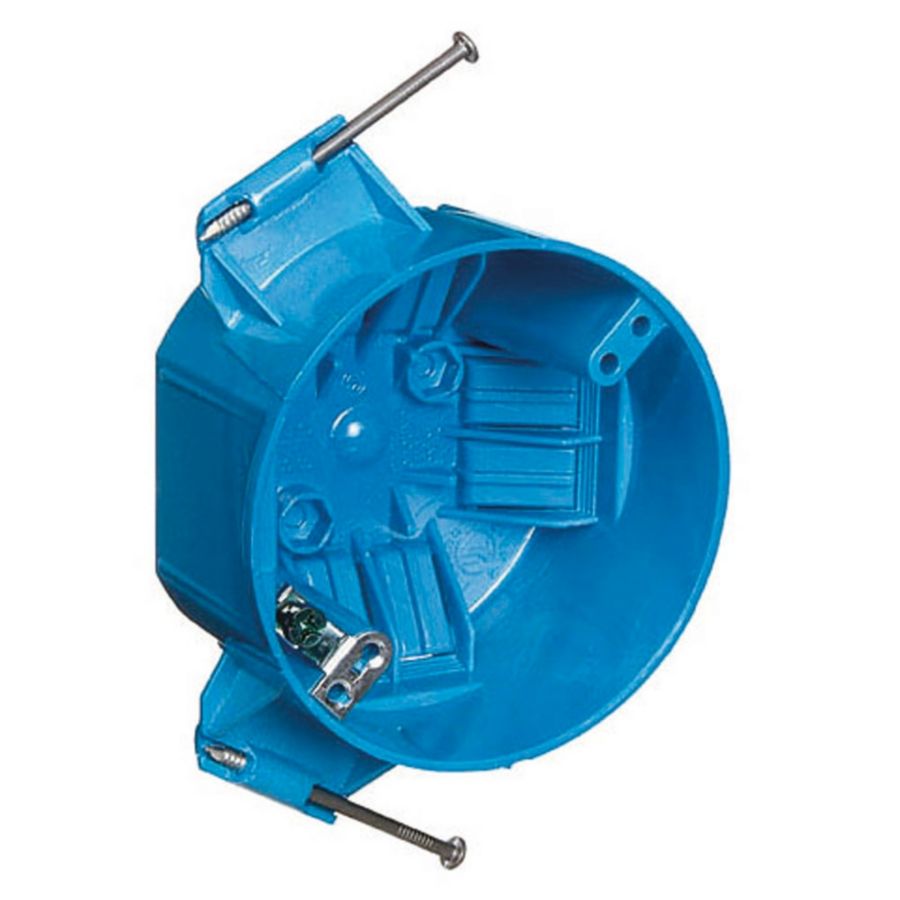 CARLON Plastic New Work Round Electrical Box at Lowes.com