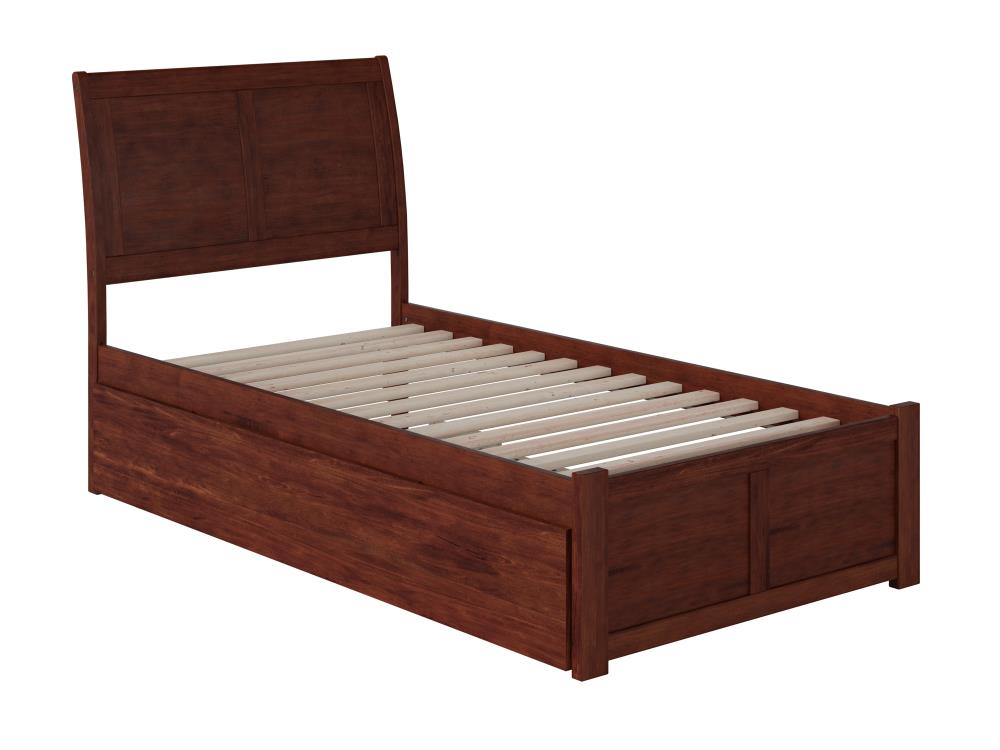 Atlantic Furniture Portland Walnut Twin, Does Ikea Have Twin Xl Beds