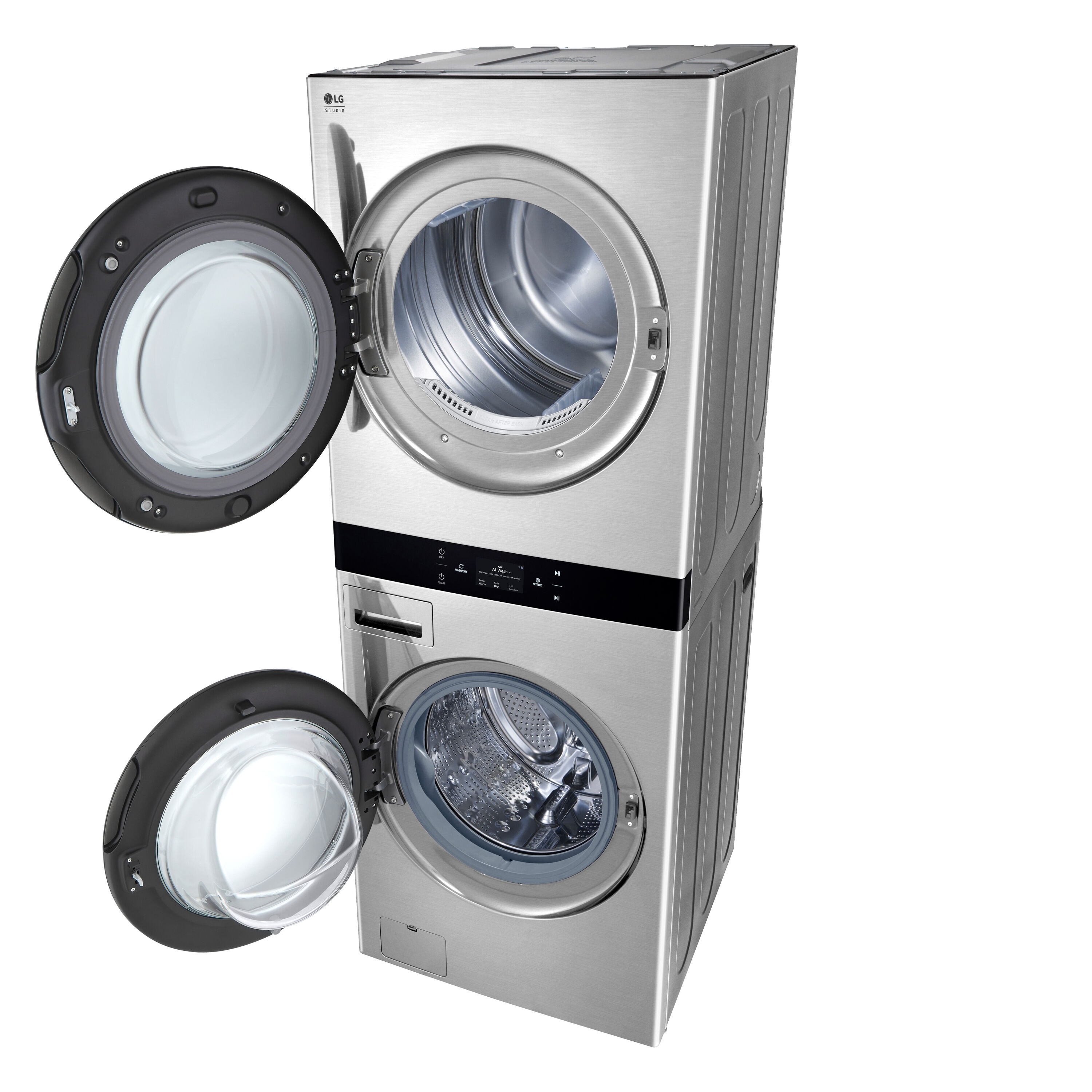 LG STUDIO WashTower Electric Stacked Centers and ft (ENERGY at the ft Laundry 7.4-cu with Dryer 5-cu STAR) Center Laundry in Stacked department Washer