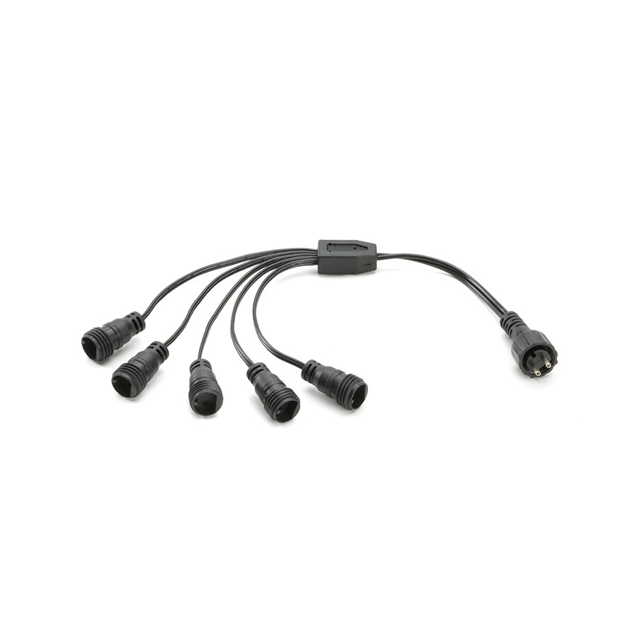 Trex Black Plugin LED Outdoor Post Light in the Deck Lights department