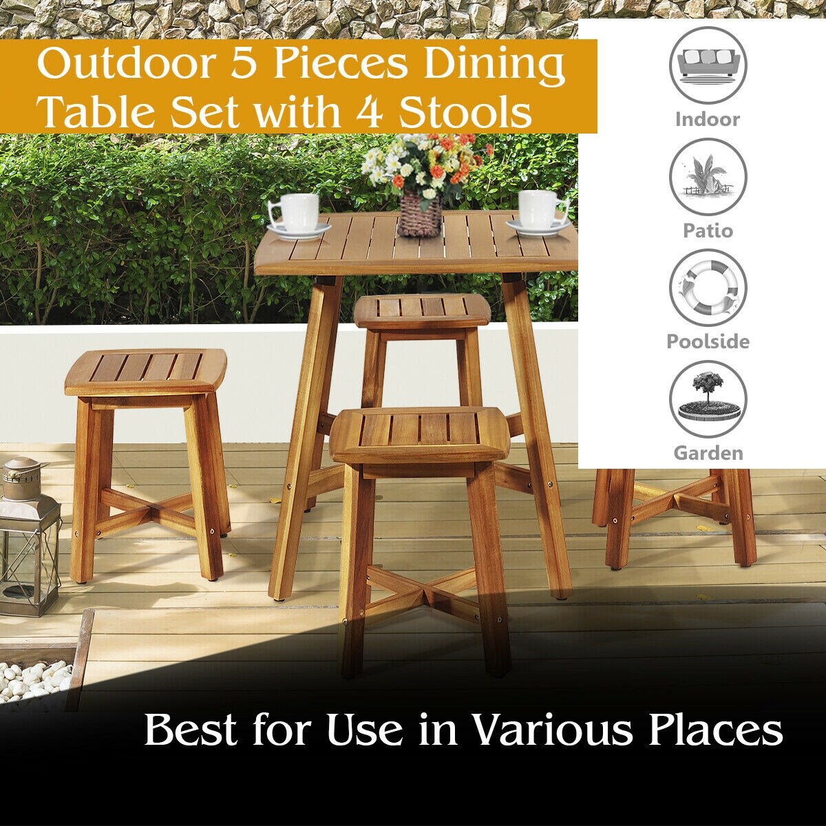 Forclover HYFC-5PC874 Patio-Dining-Sets - View #8