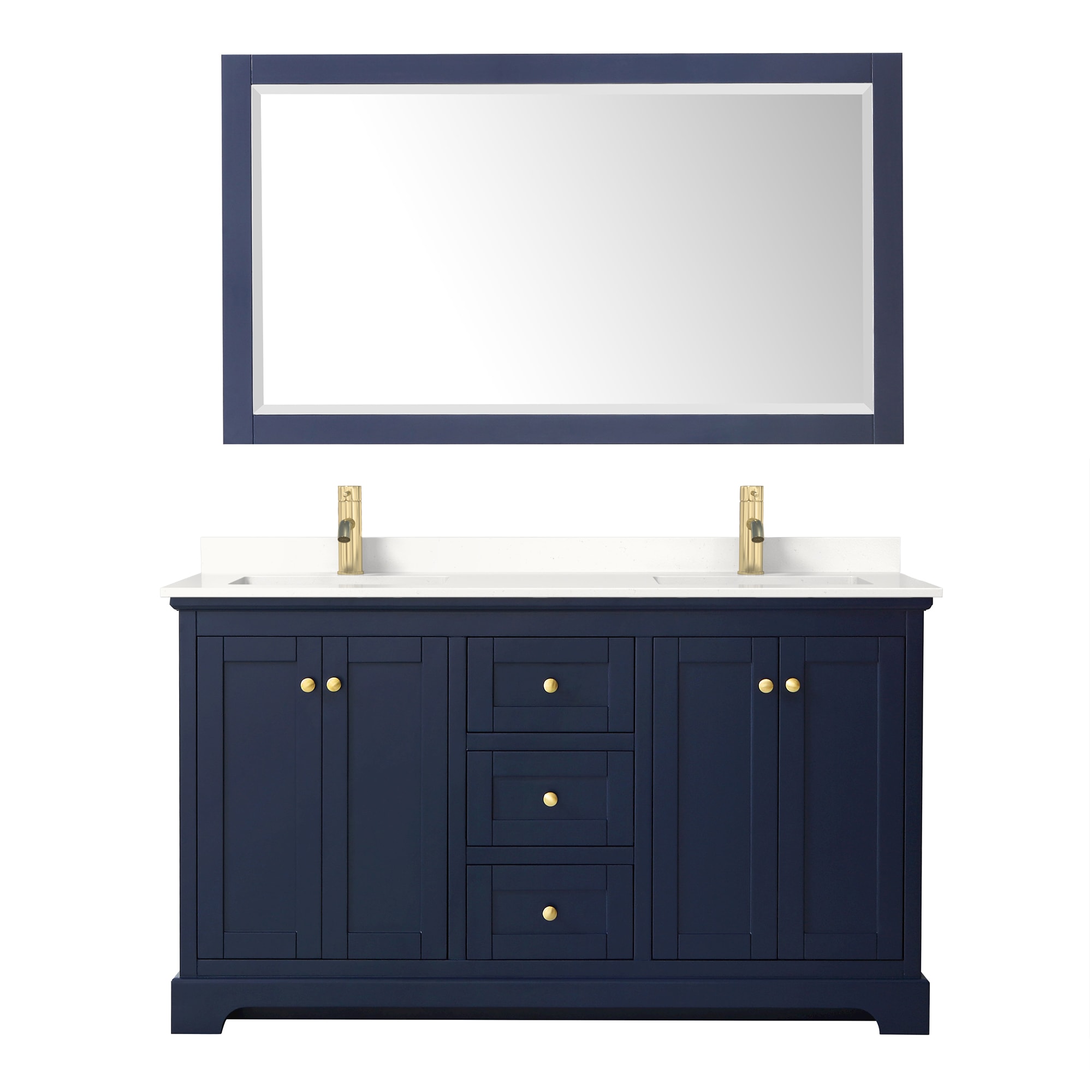 Wyndham Collection WCV232360DBLWQUNSM58 Bath-Vanity-Combo - View #2