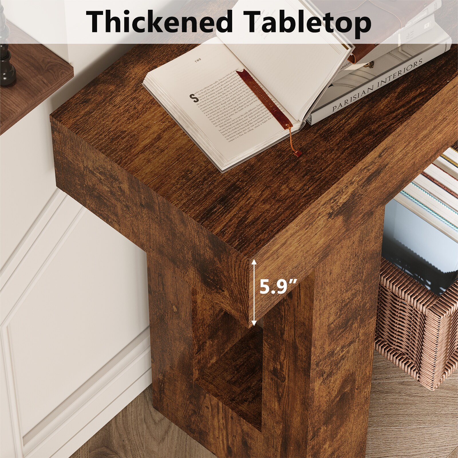 LOVMOR F-CONSOLETABLE-BROWN Console-Sofa-Tables - View #7