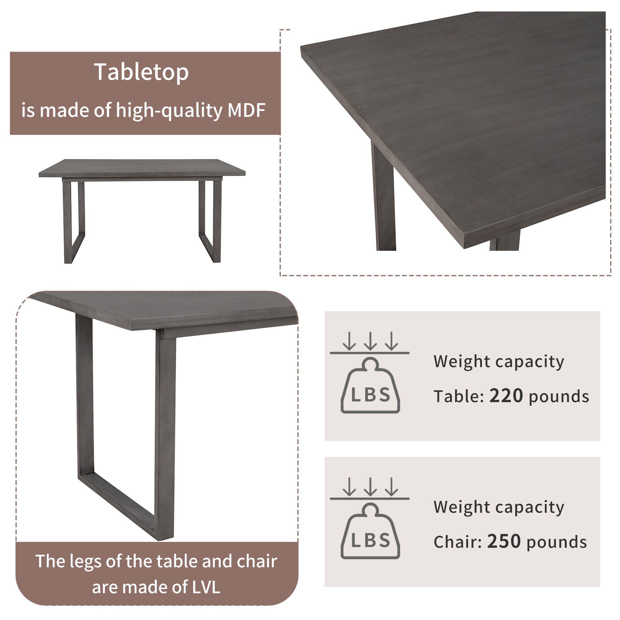 SINOFURN SYA330066GY Dining-Sets - View #9