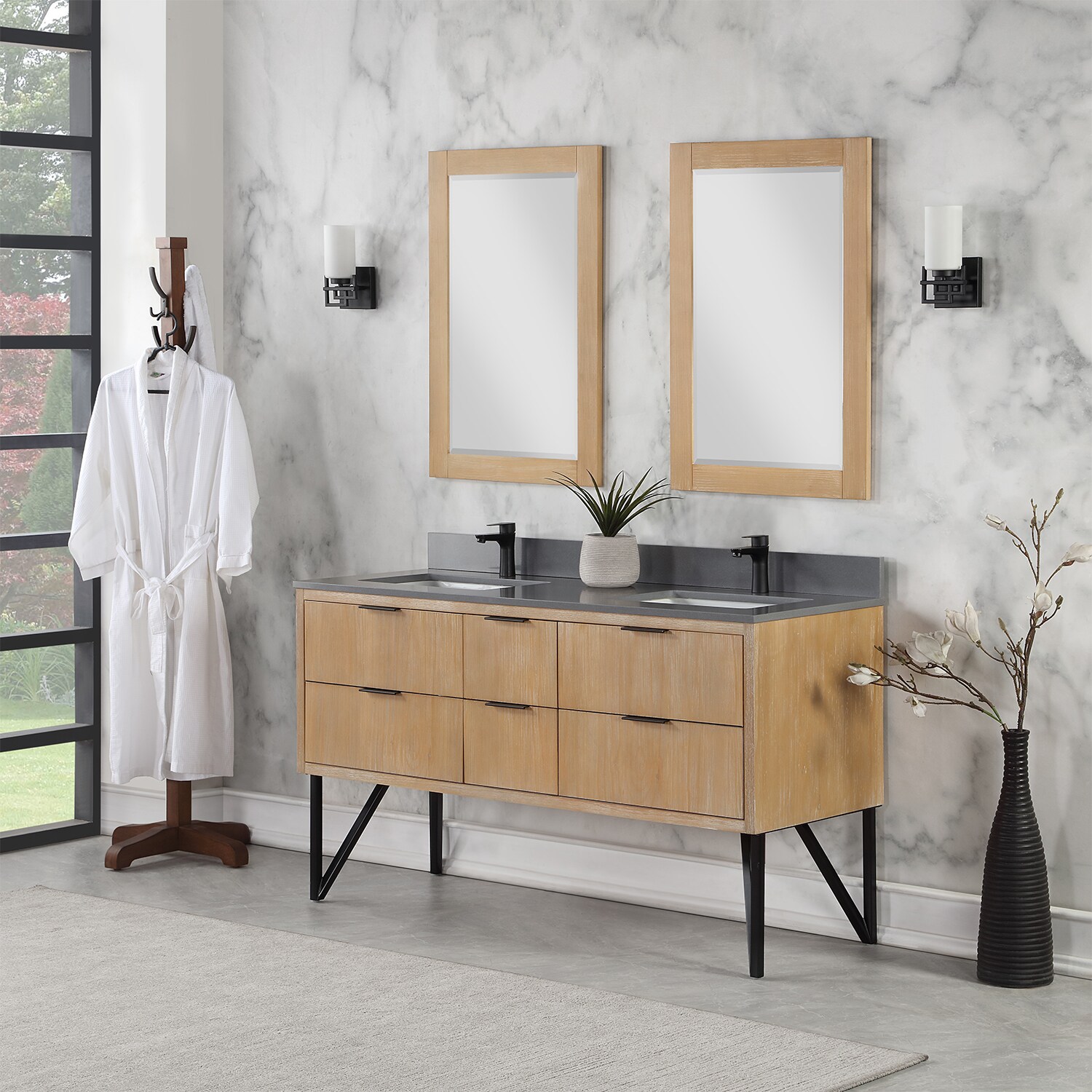 Altair 548060-WP-CG Bath-Vanity-Combo - View #6