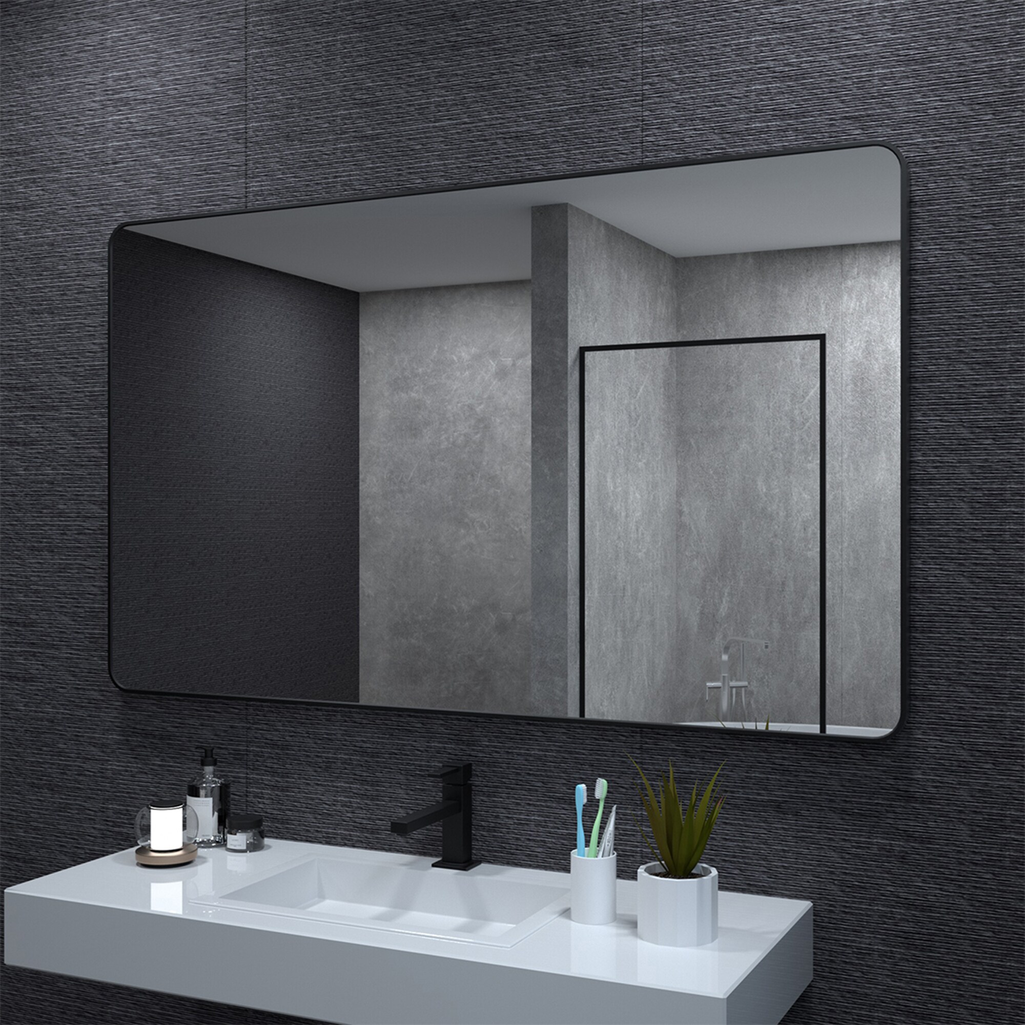 ExBrite FUBM6036MB Framed-Bath-Mirrors - View #8