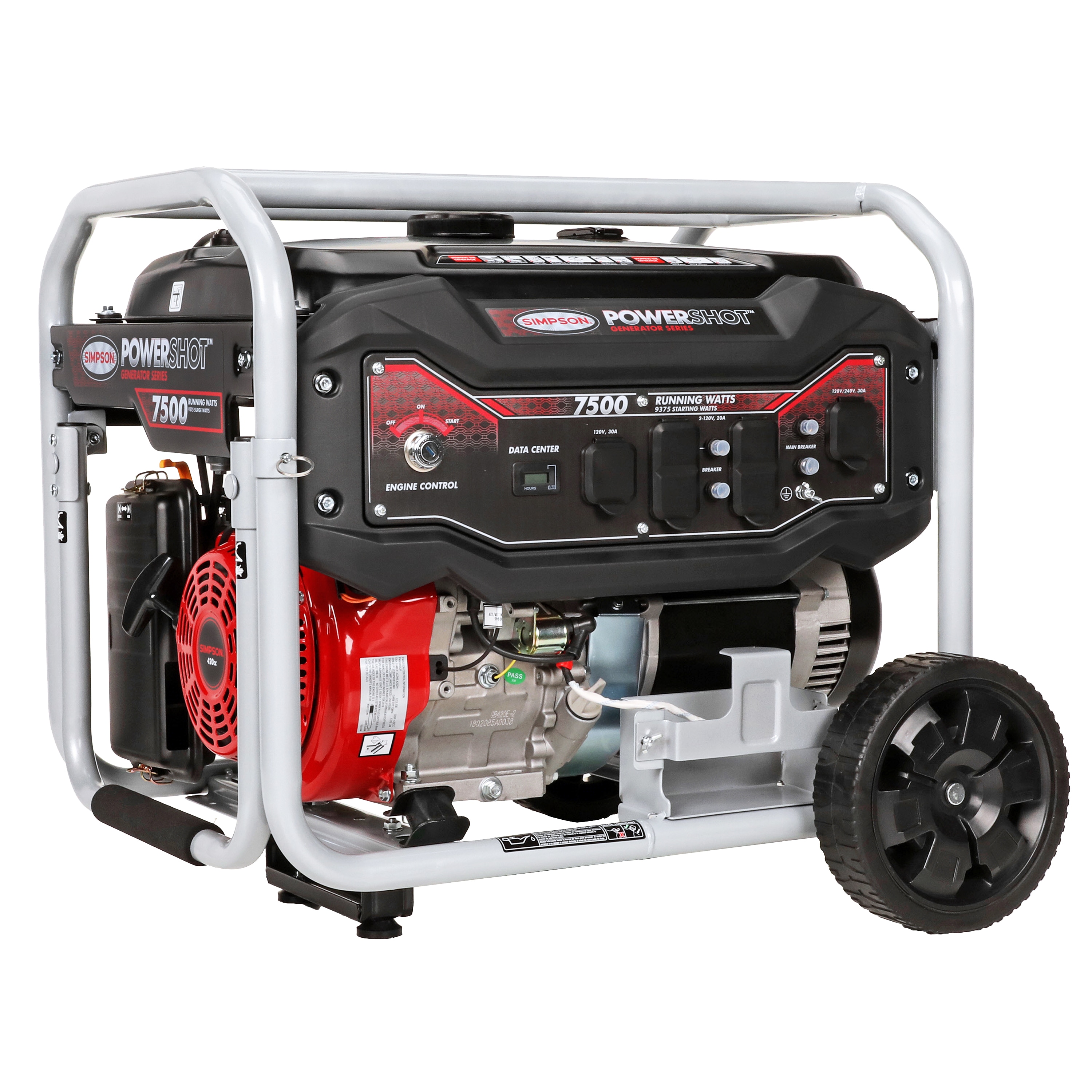 SIMPSON 70007 Commercial 7500-Watt Gasoline Portable Generator