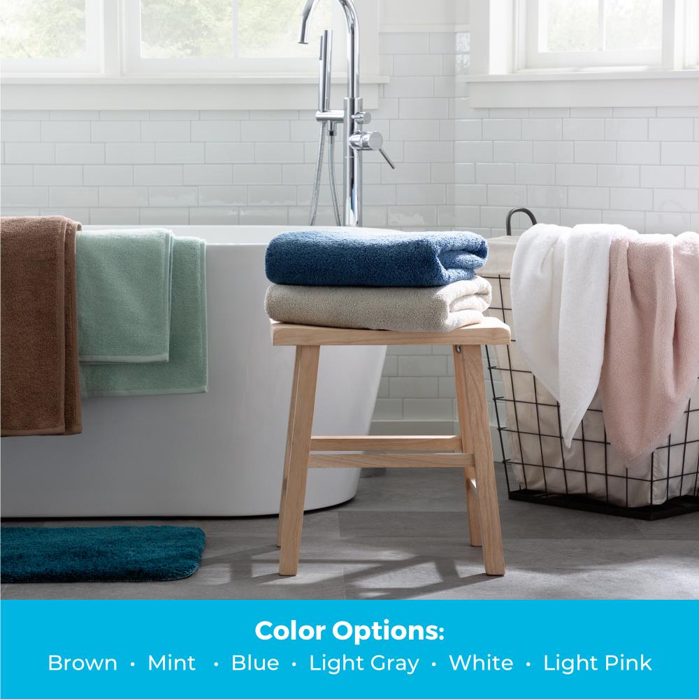 Linenspa Essentials 6-Piece Brown Cotton Bath Towel Set in the