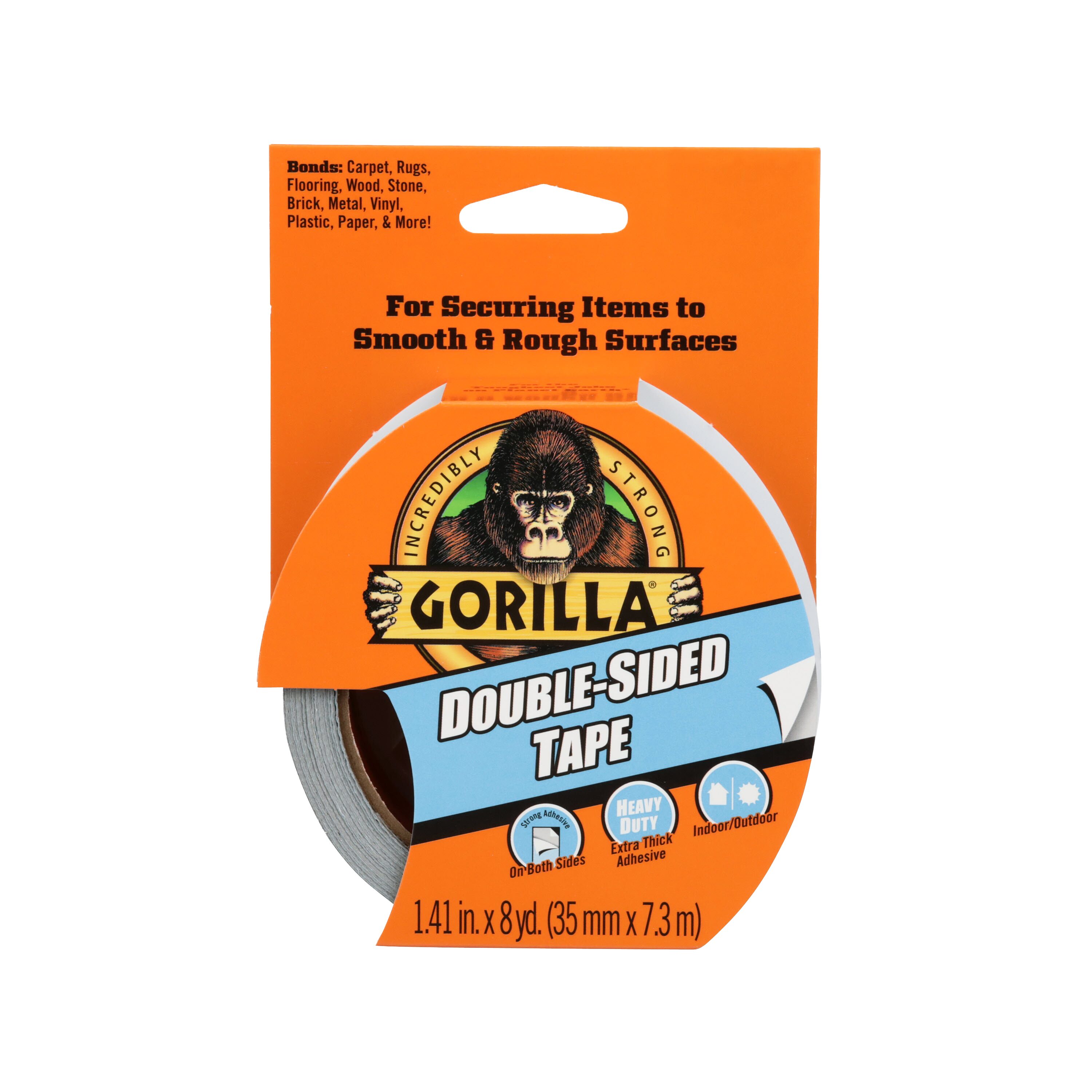 Gorilla 1.41-in x 8 Yard(s) Double-Sided Tape in the Double-Sided Mounting  Tape department at