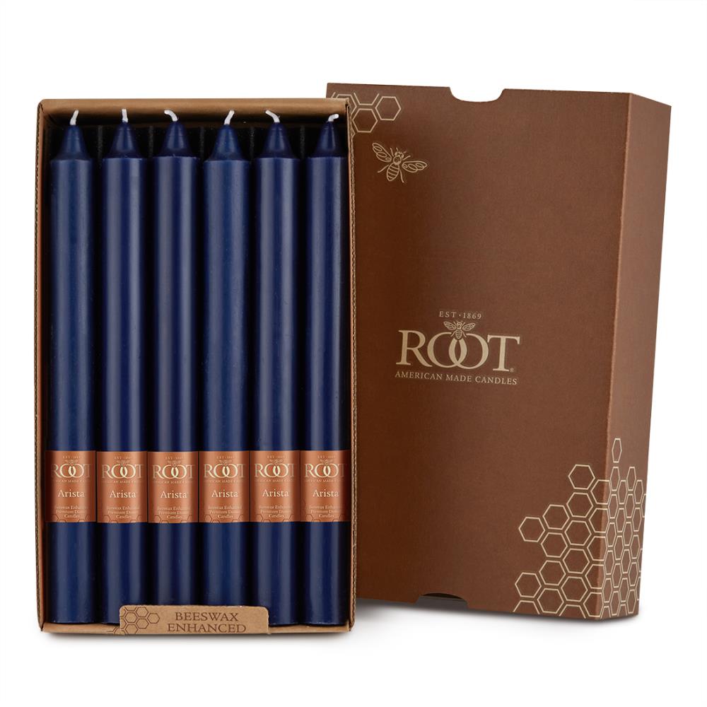 Root Candles 89220 12-Pack Blue Taper Candle