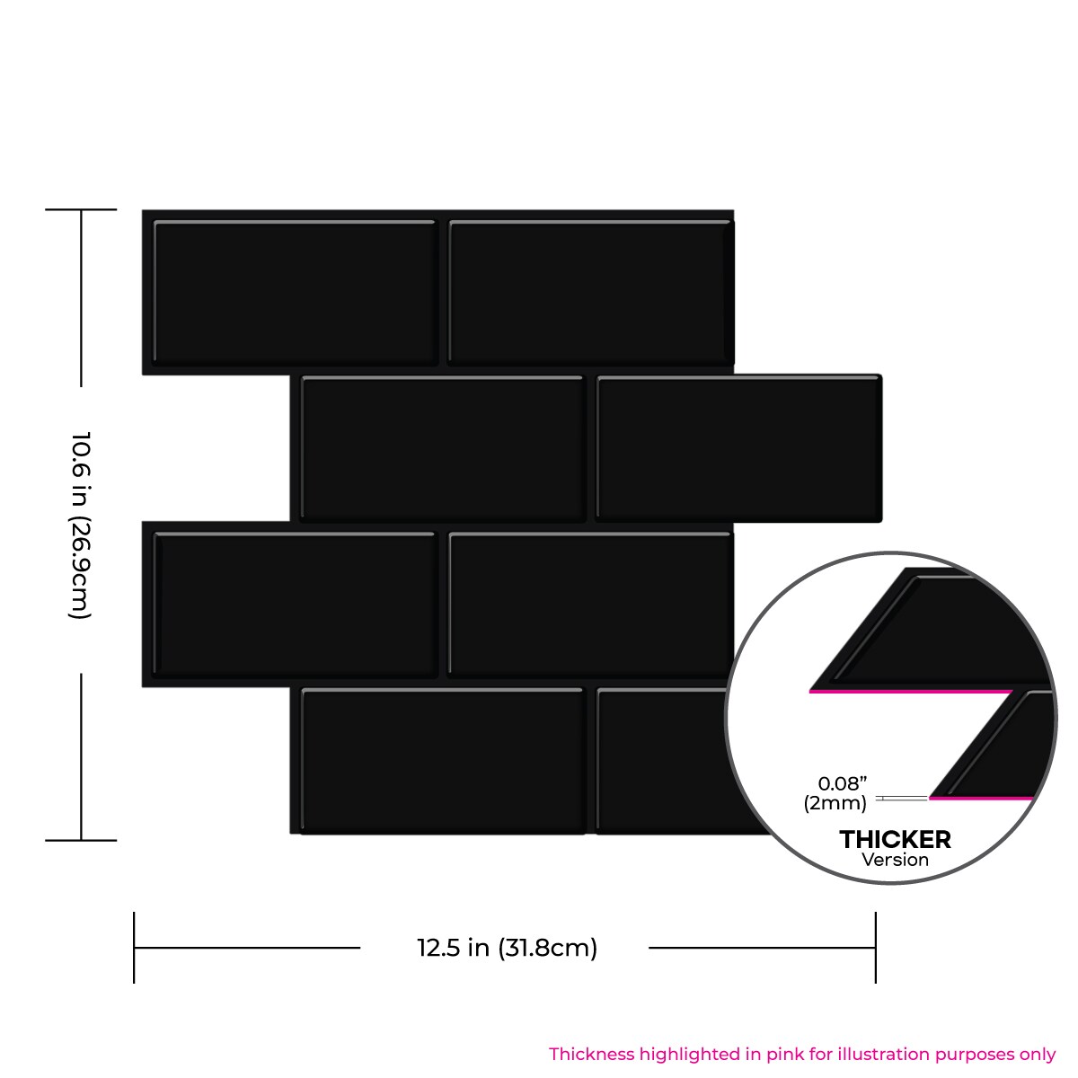 Tic Tac Tiles TSB48-10 Ceramic-Tile - View #2
