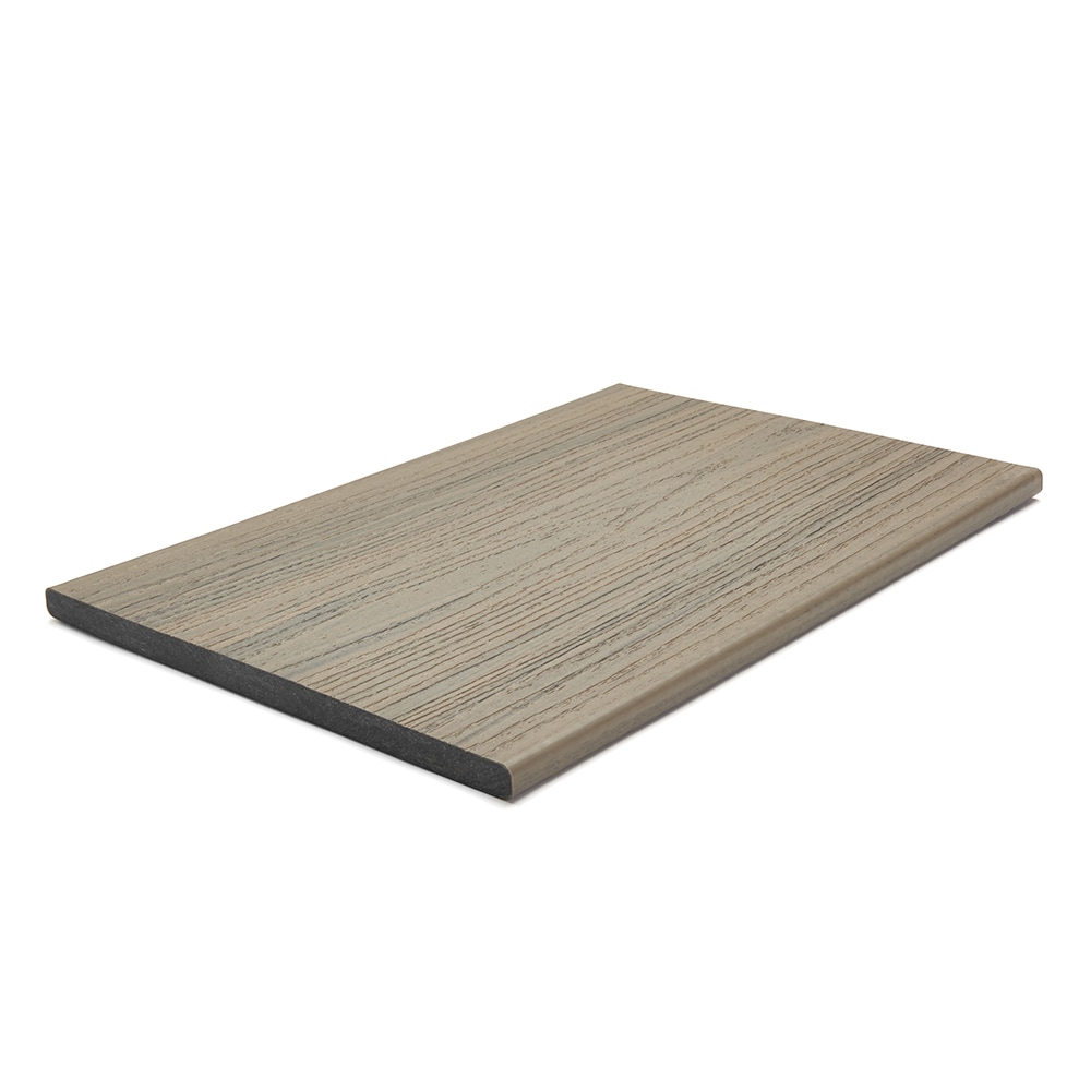 Transcend Lineage 1-in x 12-in x 12-ft Composite Biscayne Fascia Deck Board (Actual Size: 0.56-in x 11.375-in) in Brown | - Trex BC011212TLS01