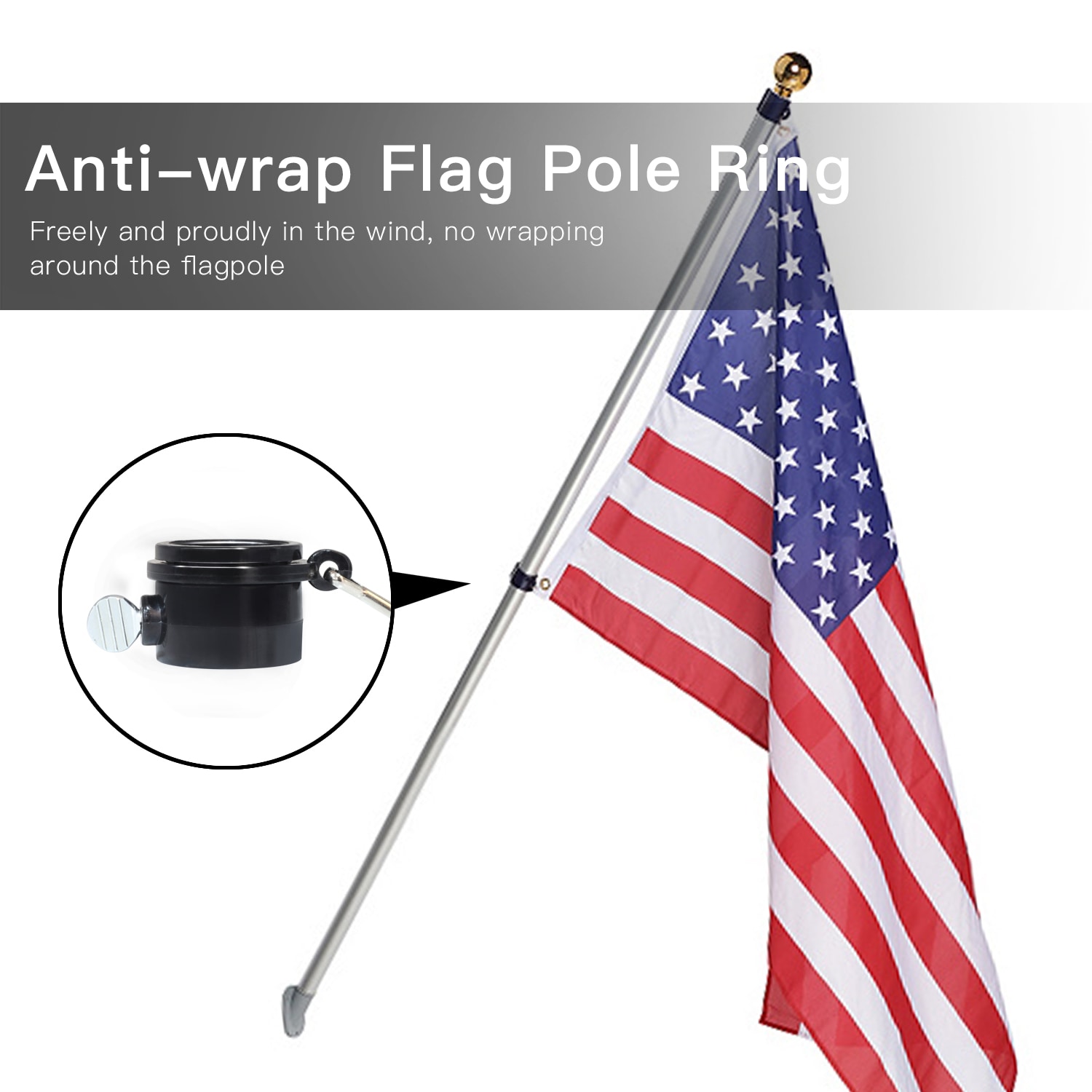 flag pole rings