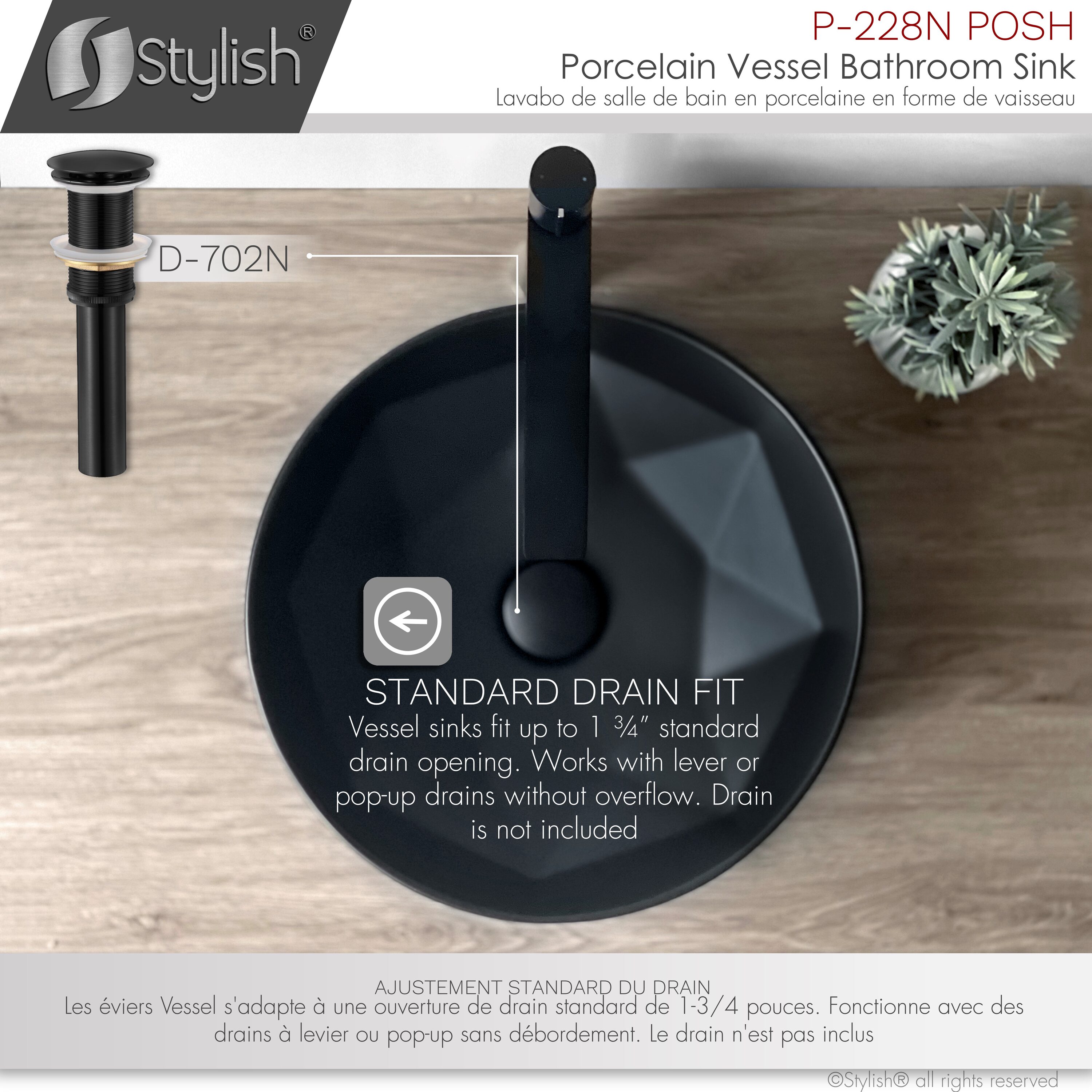 Stylish P-228N Bath-Sink - View #8