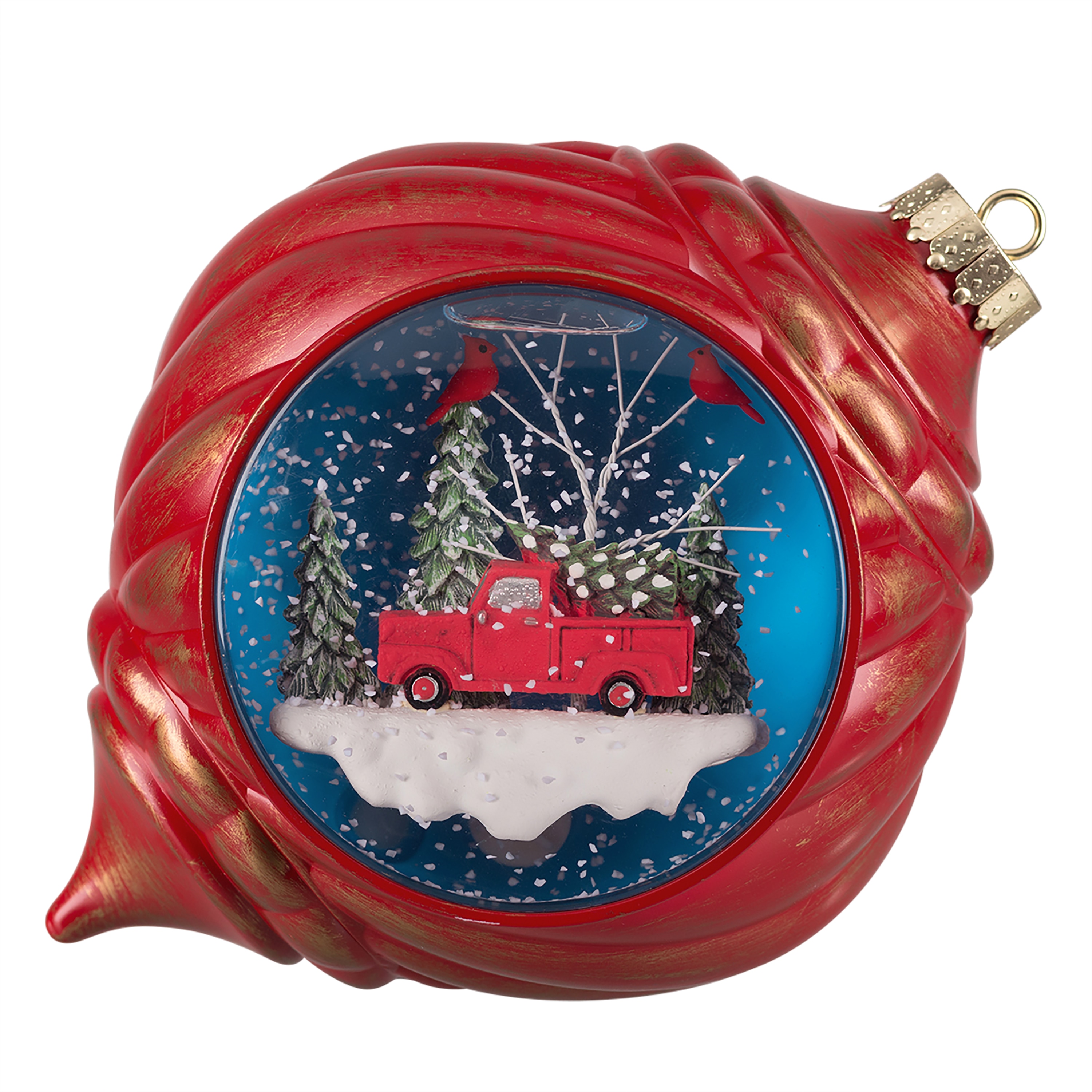 Haute Decor DCSG0003 5.5-Inches Lighted Truck Battery-operated Christmas Decor