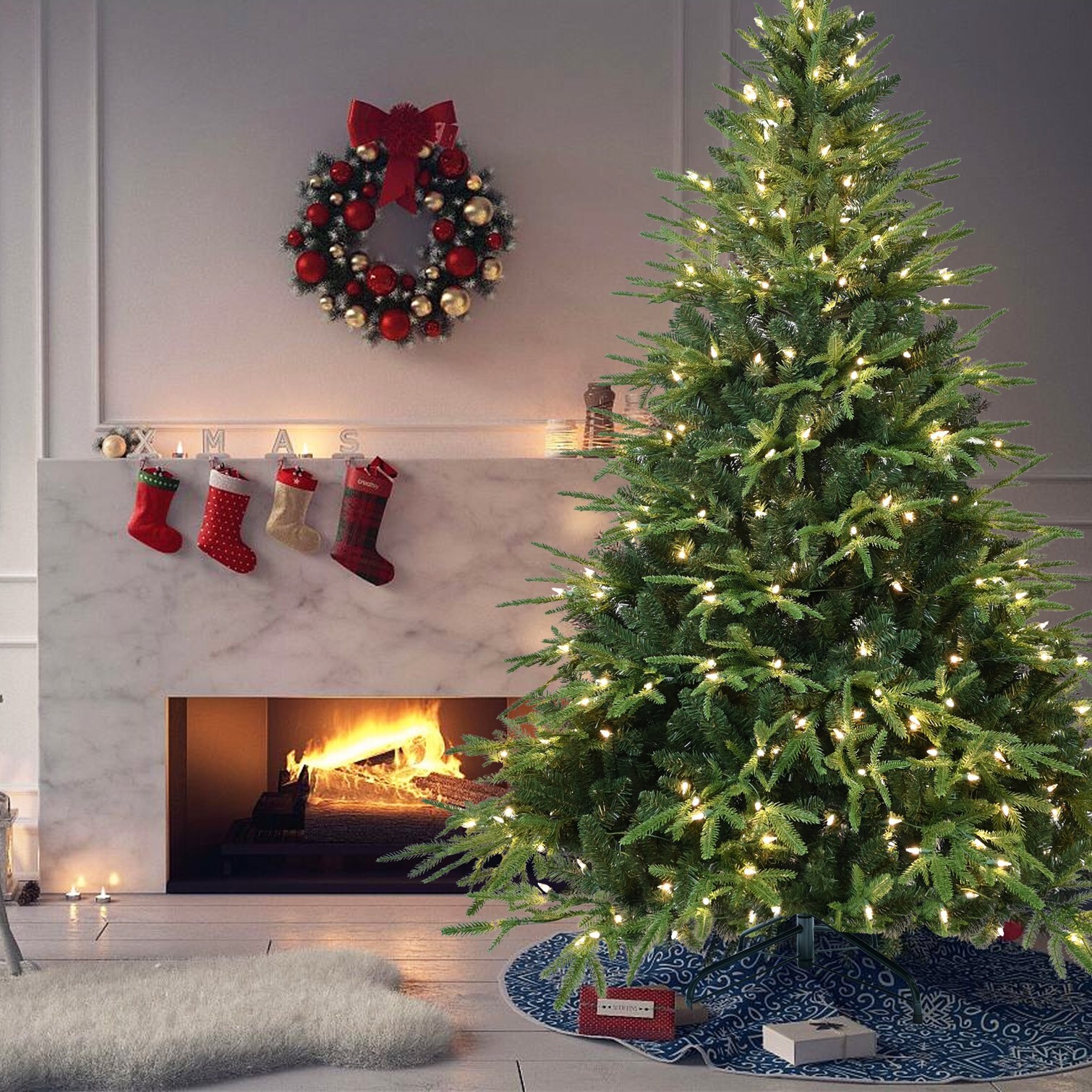 BBabe UJR04YVG25FI Artificial-Christmas-Trees - View #7