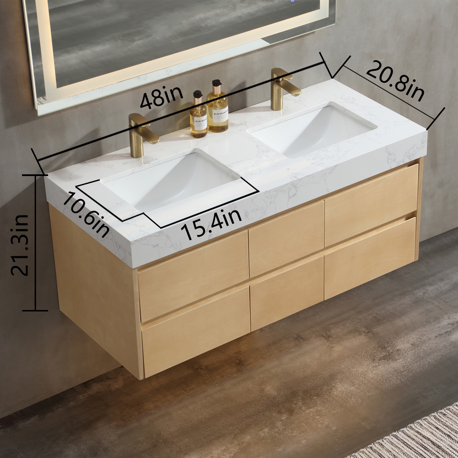 ExBrite FM4821V6DNW Bath-Vanity-Combo - View #2