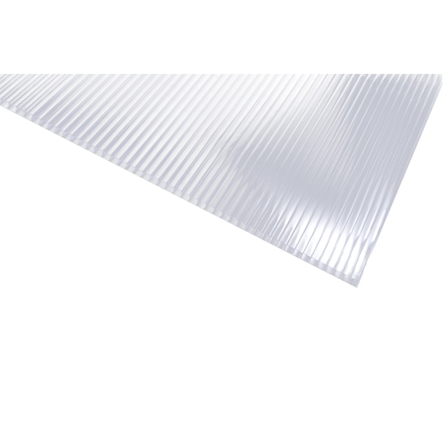 Sunlite 0.31-in T x 48-in W x 24-in L Clear Polycarbonate Sheet in