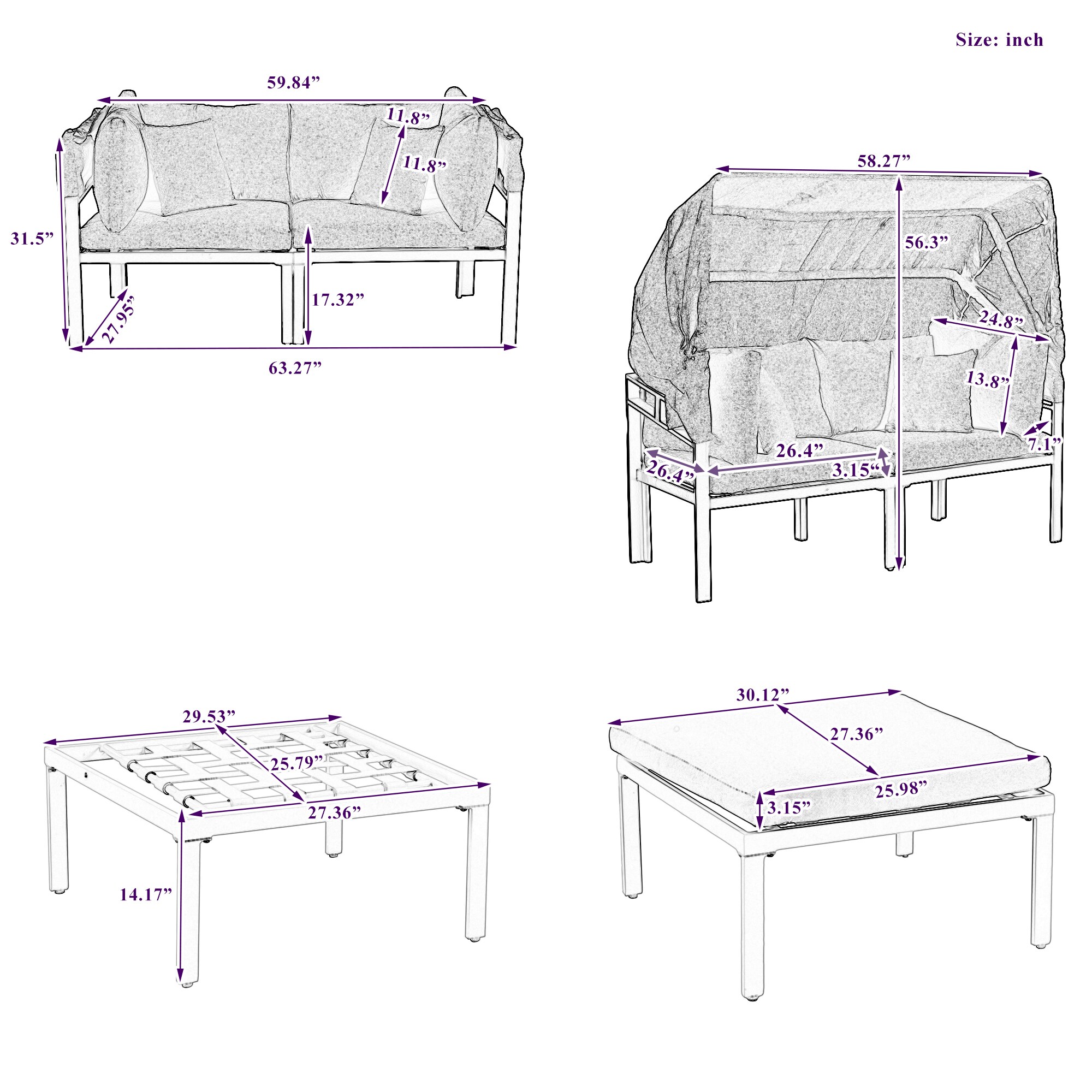 CASAINC TM-SH000073AAE Patio-Sofas-Daybeds - View #12