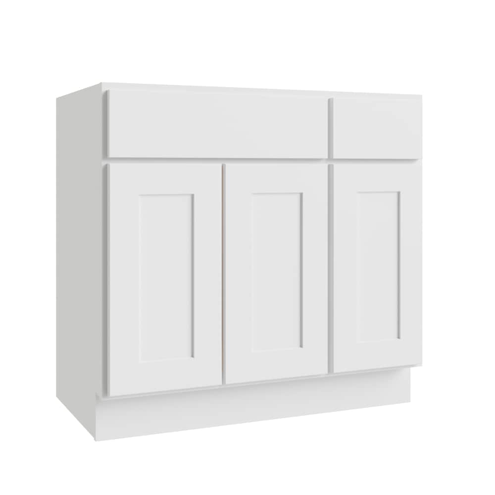 RELIABILT L10-VB42 Parkstone 42-in White Bathroom Vanity Base Cabinet without Top