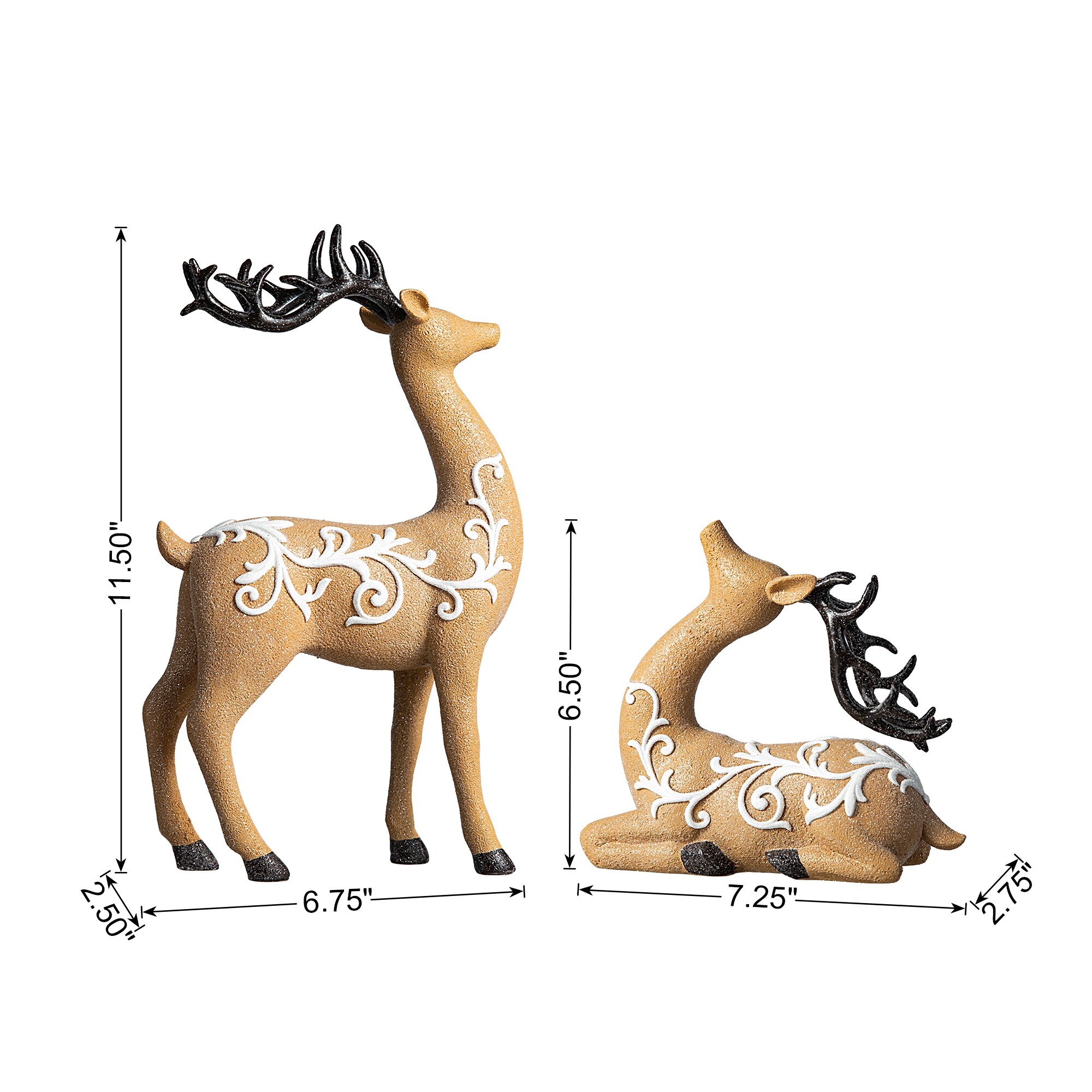 Glitzhome 2038500005 Table-Christmas-Decorations - View #4