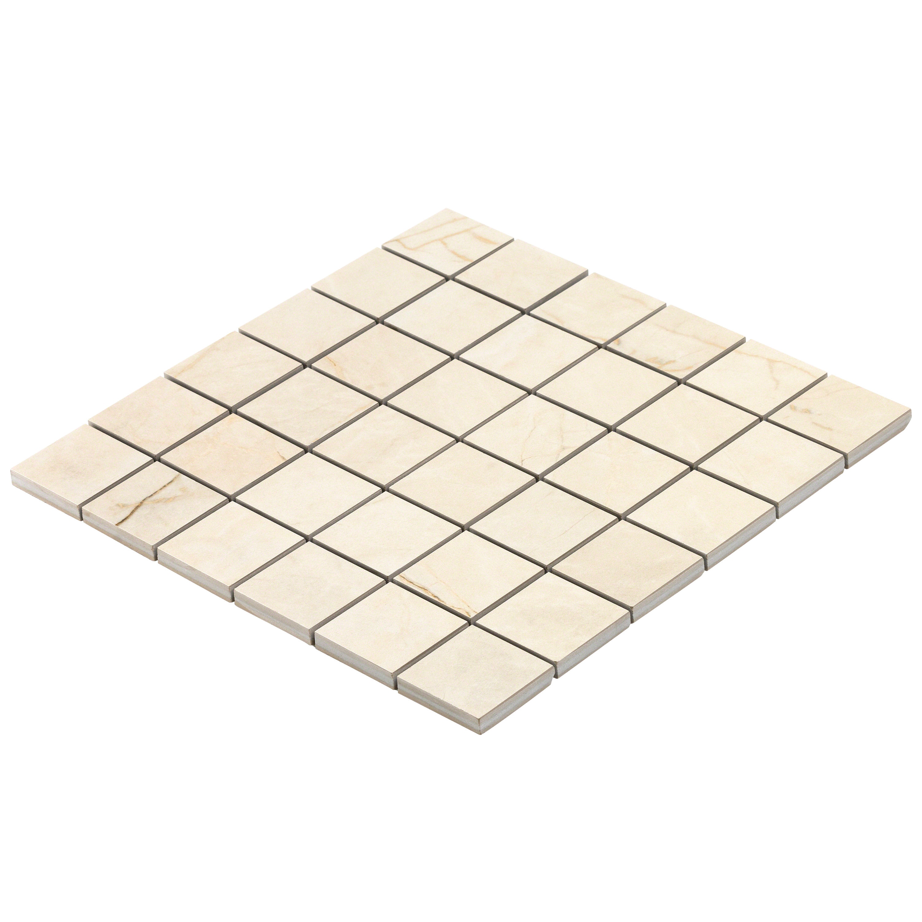 Grace Beige Matte Porcelain Mosaic Tile