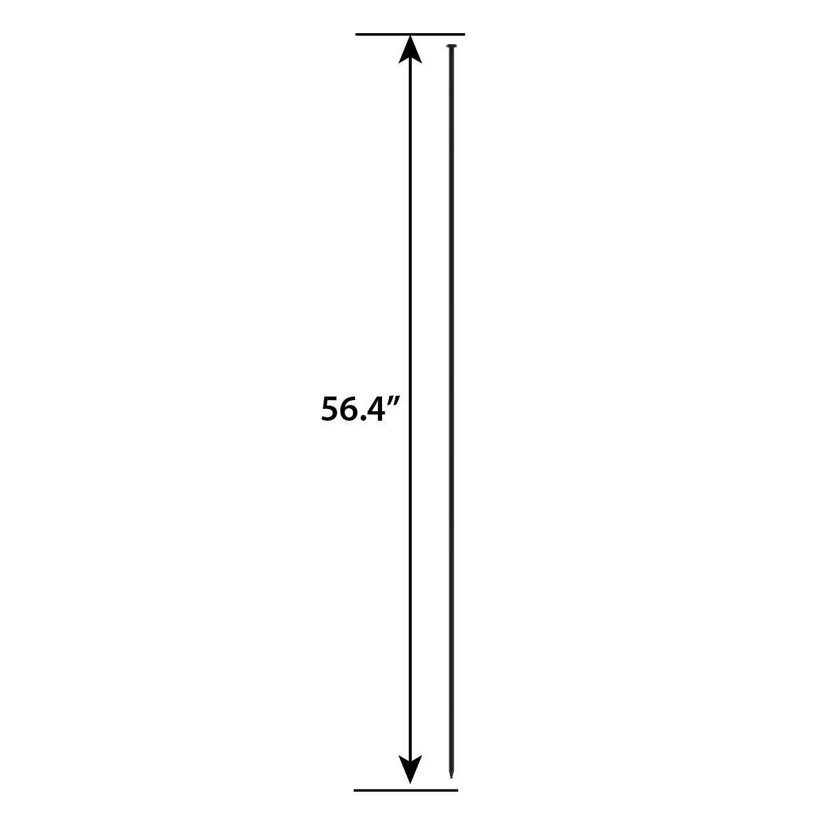 YARDLINK Multi-Purpose Fence 4-1/2-ft H x 1-1/2-in W Black Steel