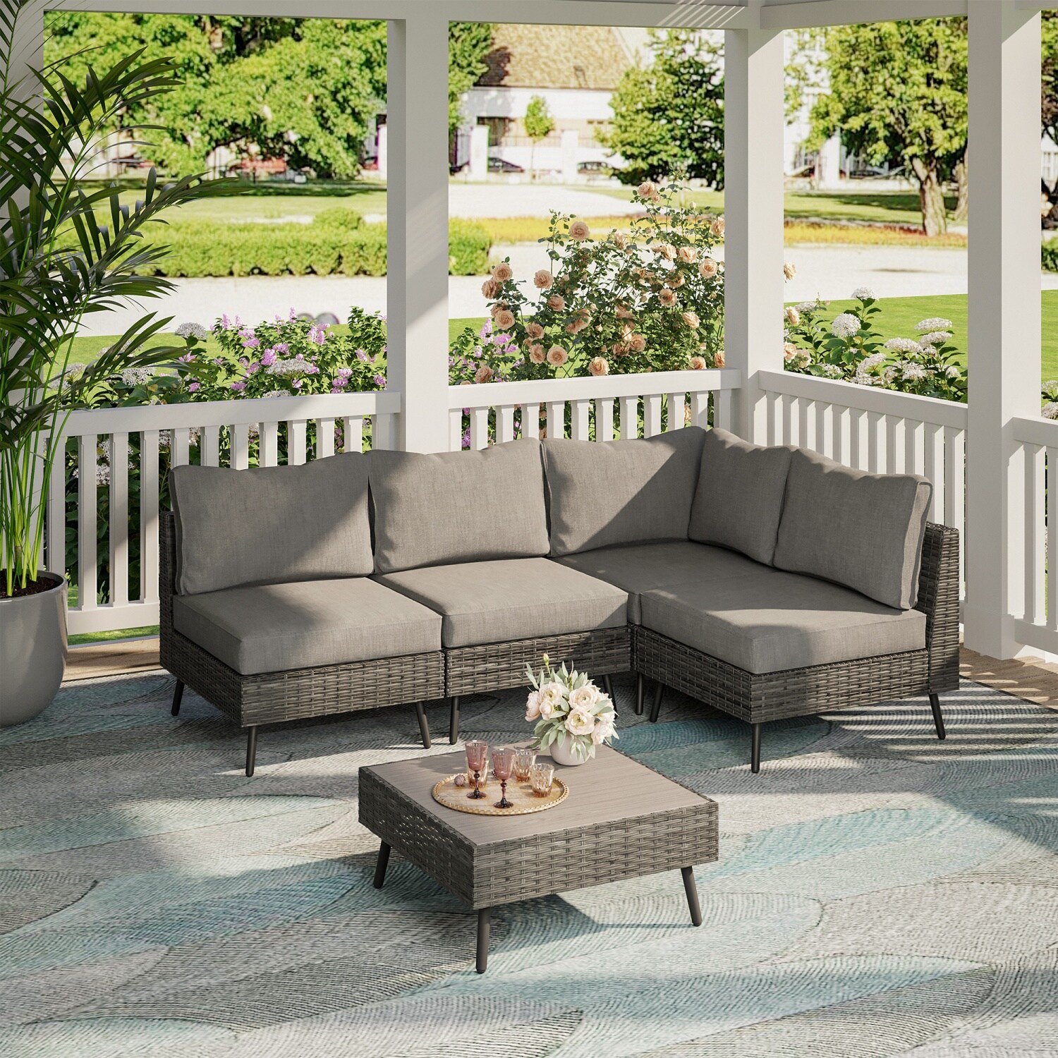 Mondawe MO-WFNOATGY0001 Patio-Sofas-Daybeds - View #4