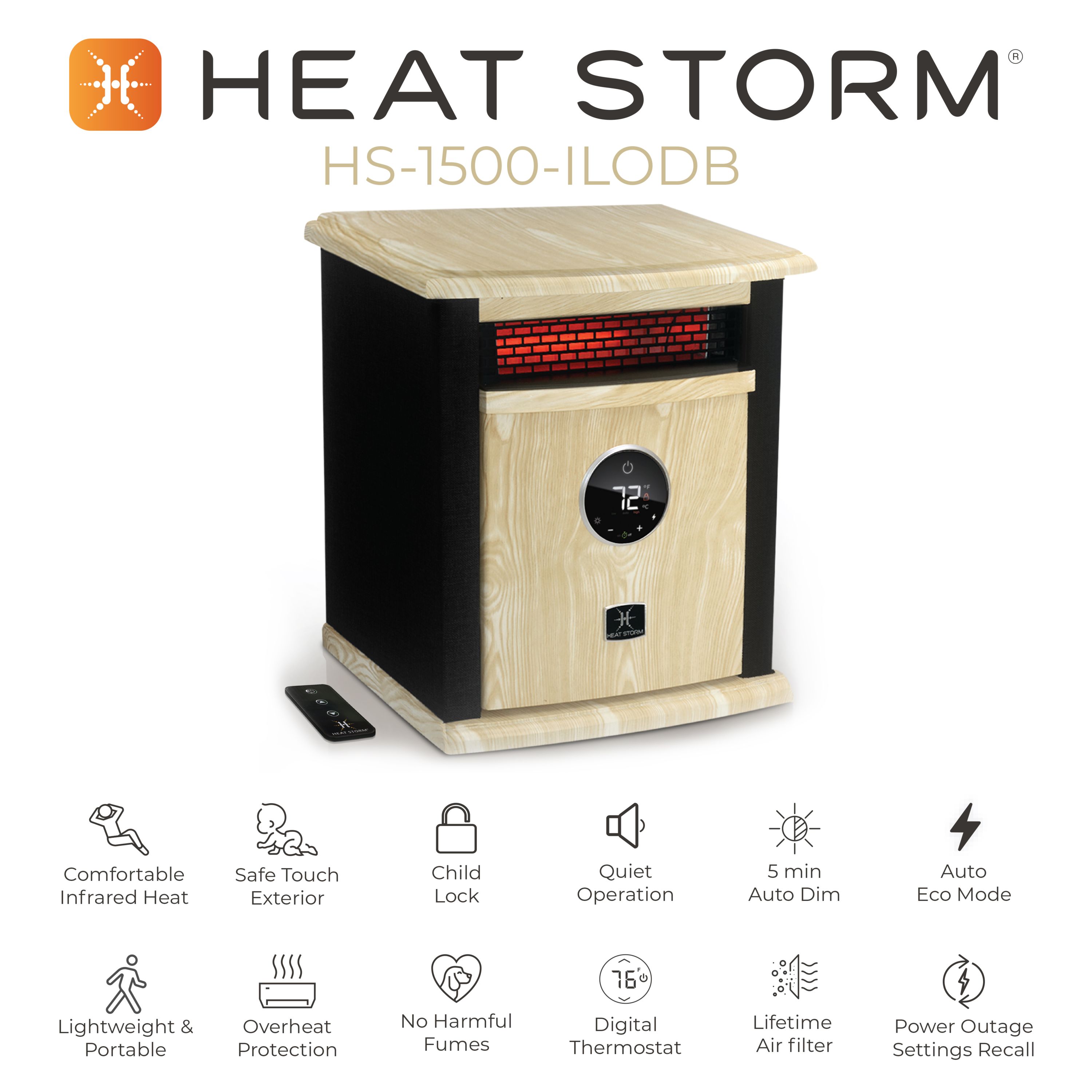 Heat Storm HS-1500-ILODB Portable-Electric-Heat - View #5