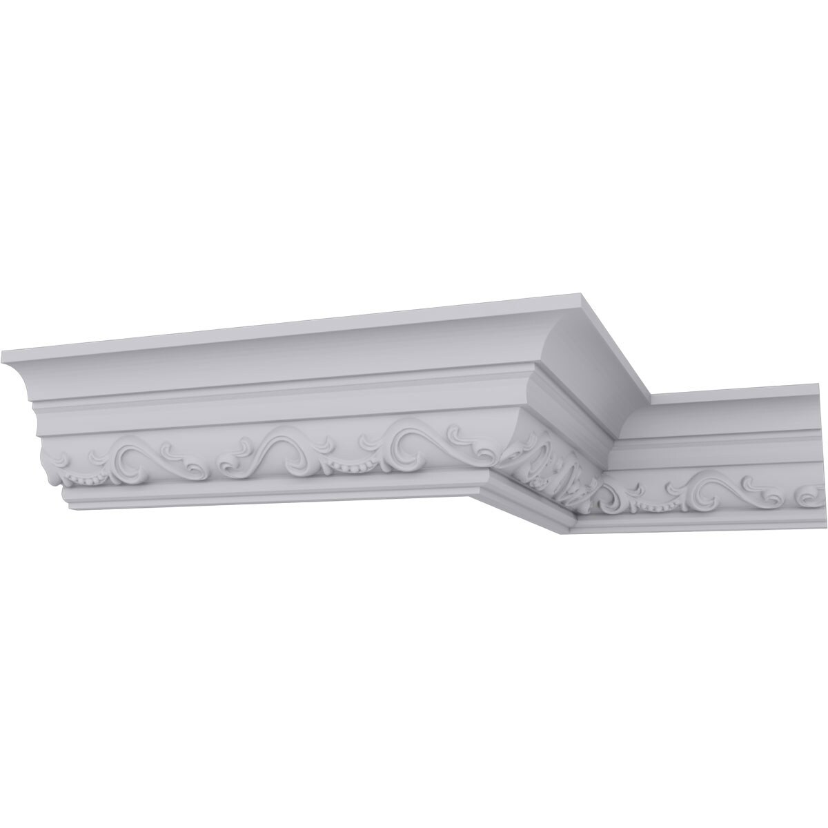 Ekena Millwork MLD03X03X04CA 2-7/8-in T x 2-3/4-in W x 7-ft 10-1/2-in L Primed Urethane MLD03X03X04CA Crown Moulding