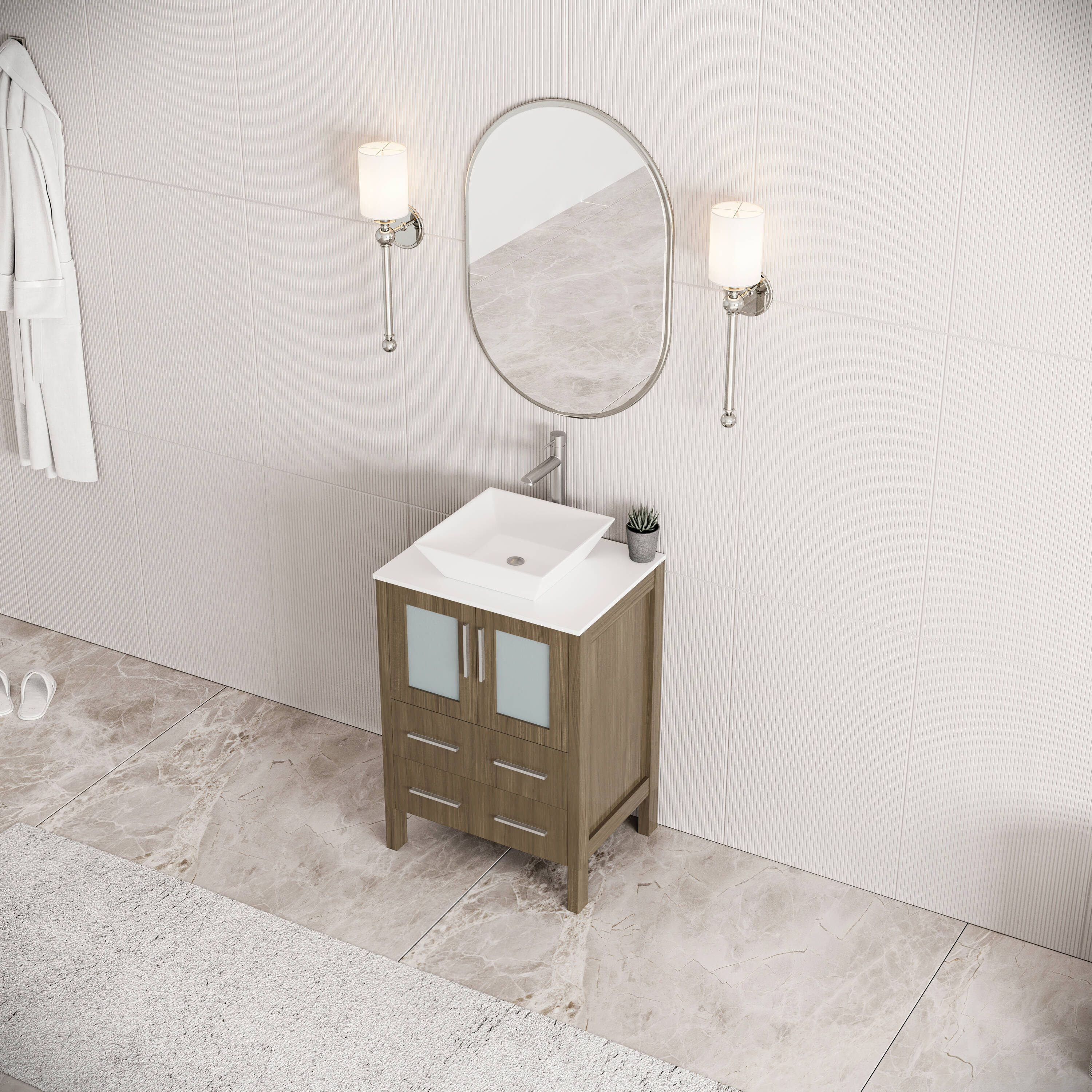 Fresca FCB6224GO-CWH-V Bath-Vanity-Combo - View #4