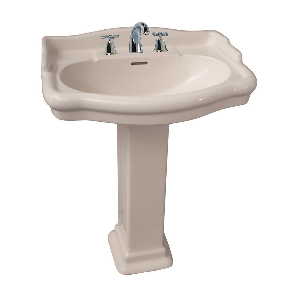 Barclay Stanford 35.5-in H Bisque Vitreous China Pedestal Sink In The ...