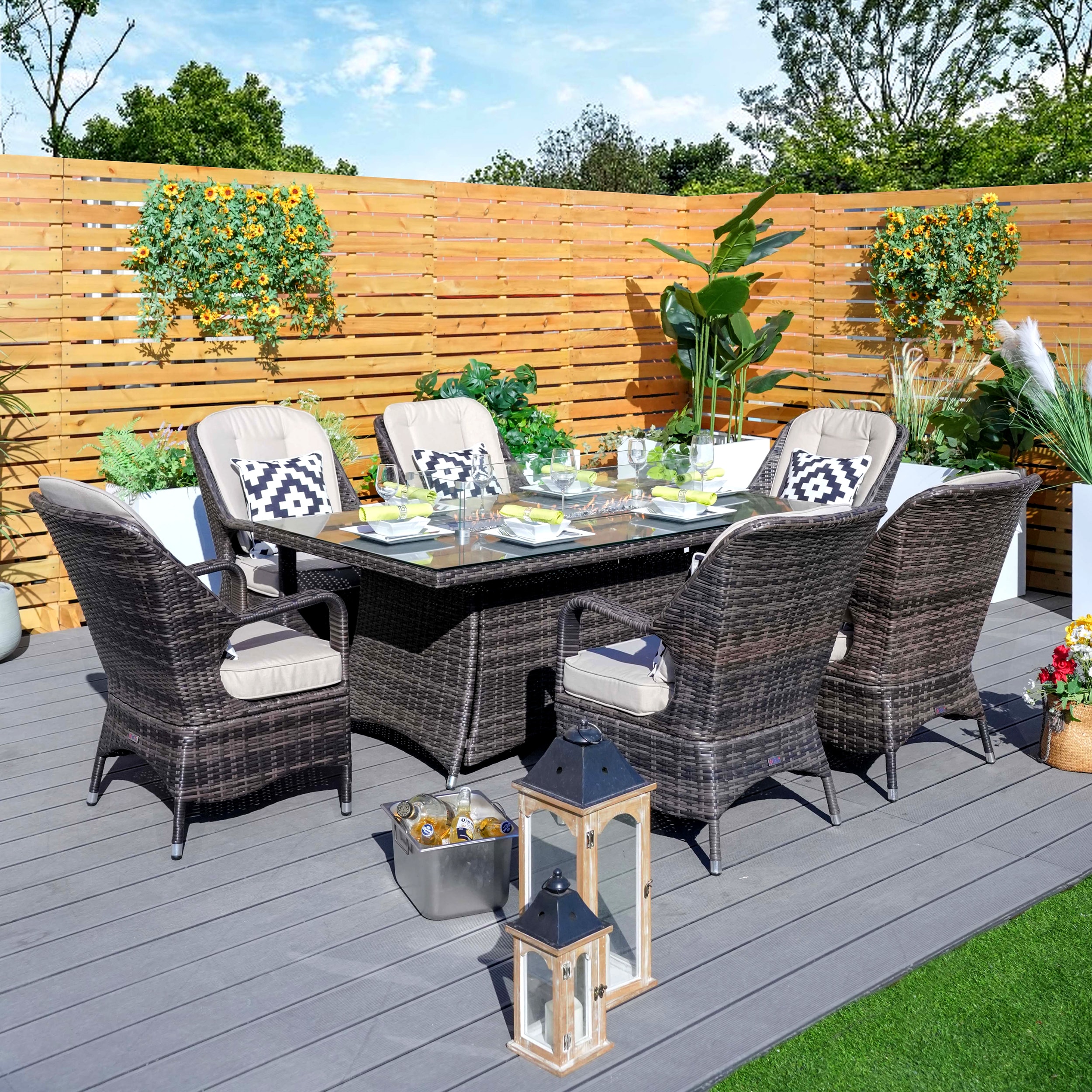 Moda Furnishings CMAG-1106-R Patio-Dining-Sets - View #2