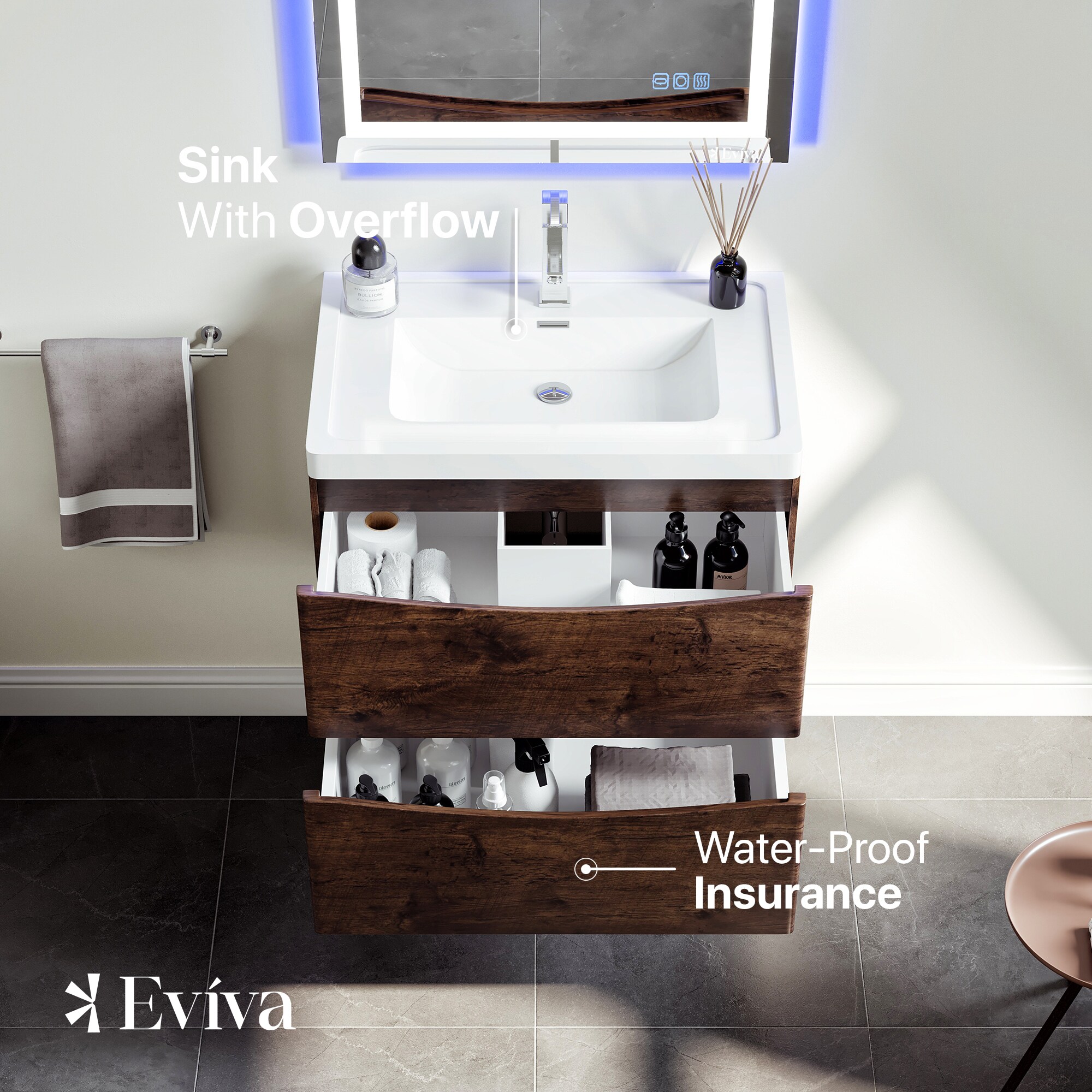 Eviva EVVN760-30RSWD-WM Bath-Vanity-Combo - View #4