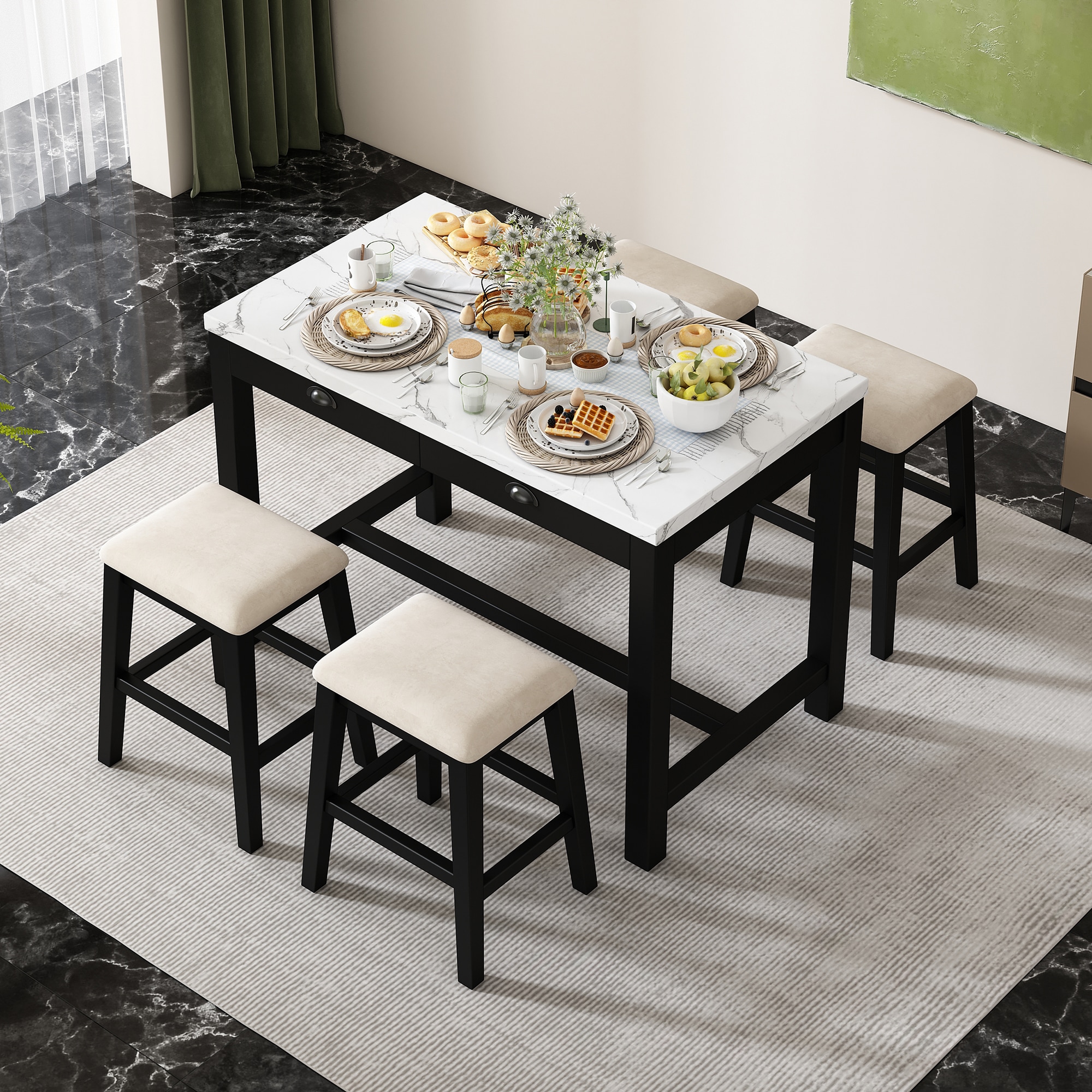 SINOFURN SYA330152BK Dining-Sets - View #5