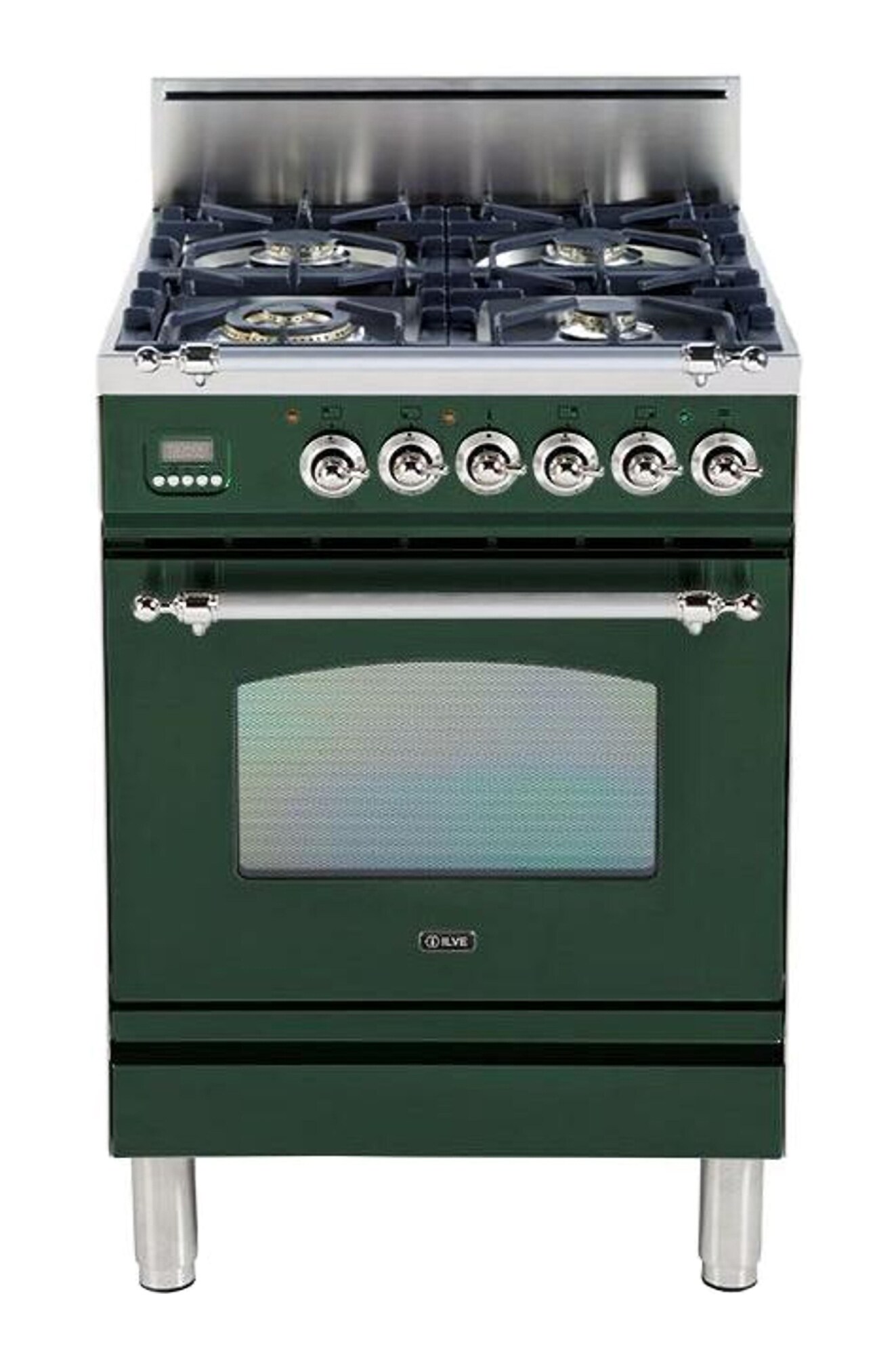 white built in fan oven