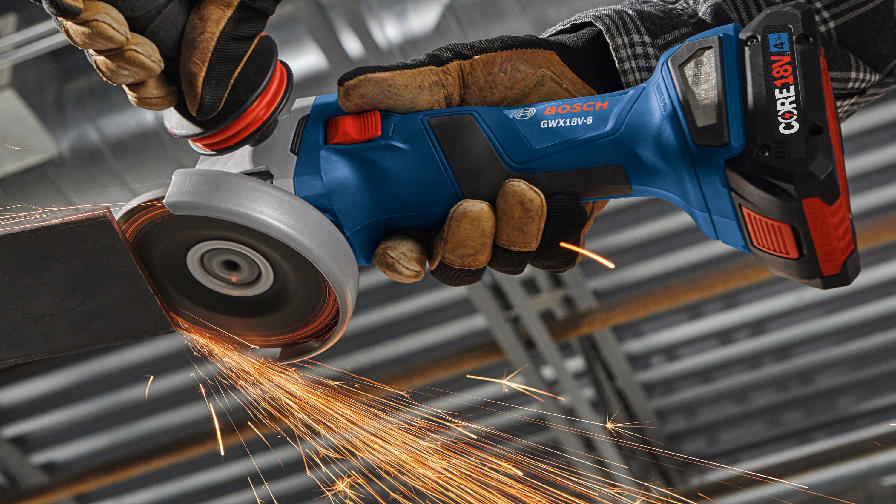 Bosch X-LOCK 4.5-in 18-volt Sliding Switch Brushless Cordless Angle Grinder  (Tool Only)