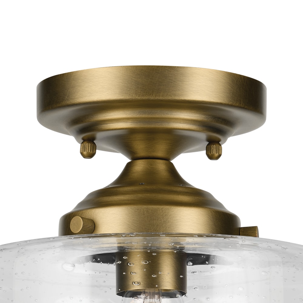 Kichler Winslow 1Light Multiple Finishes Gold Led, Semi mount light in